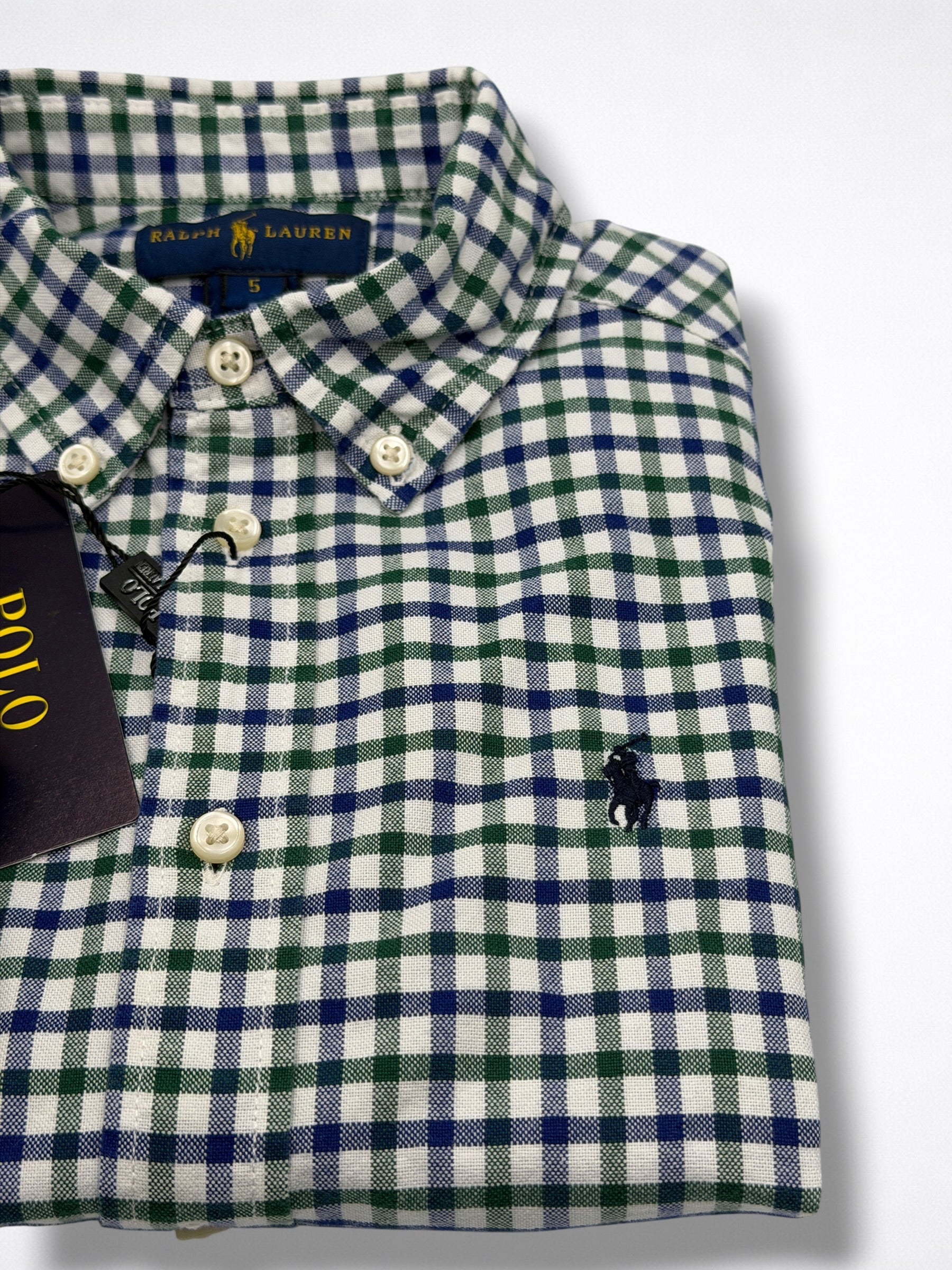 Camisa Polo Ralph Lauren Classic Fit manga larga talla 5 niño