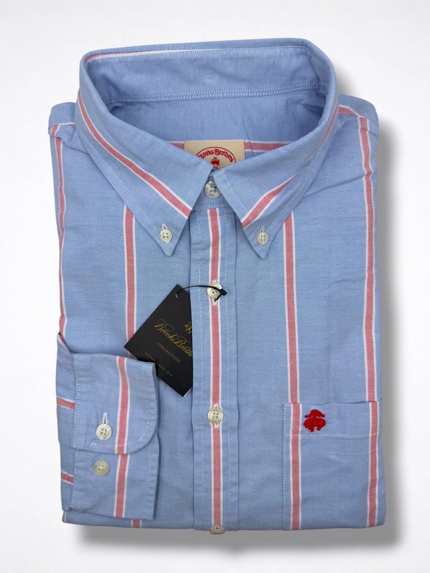 Camisa Brooks Brothers Classic Fit Manga Larga Talla M