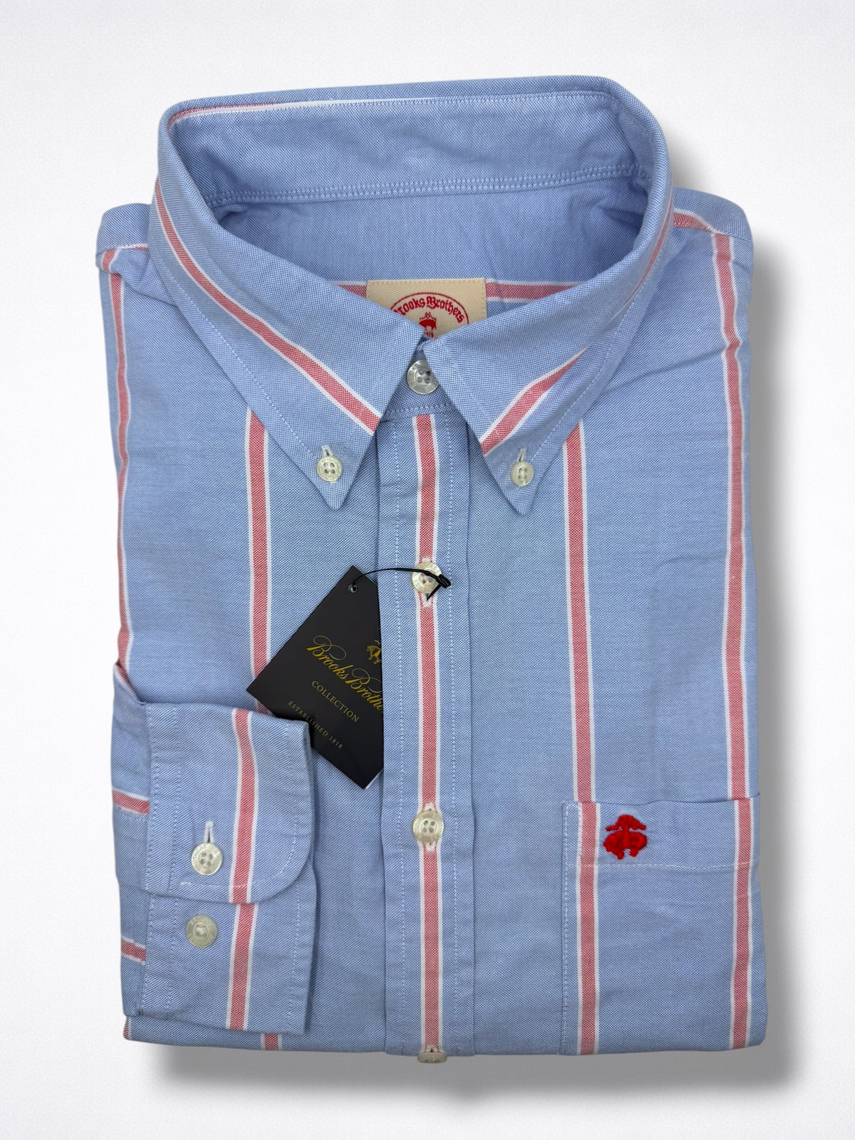 Camisa Brooks Brothers Classic Fit Manga Larga Talla M