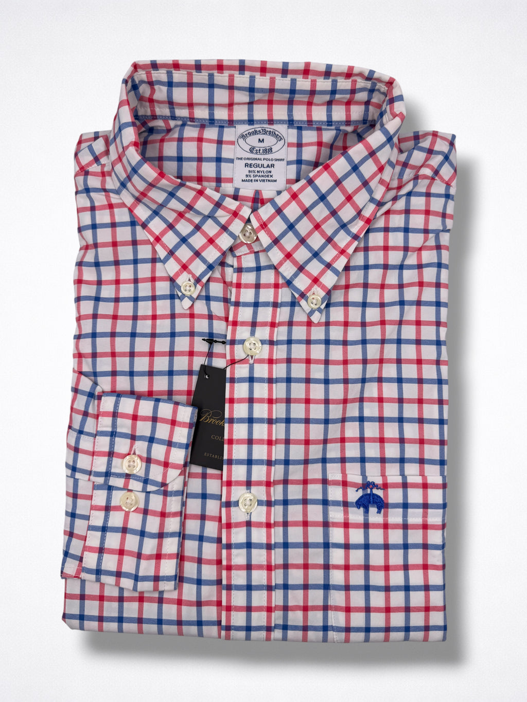 Camisa Brooks Brothers Classic Fit manga larga talla M