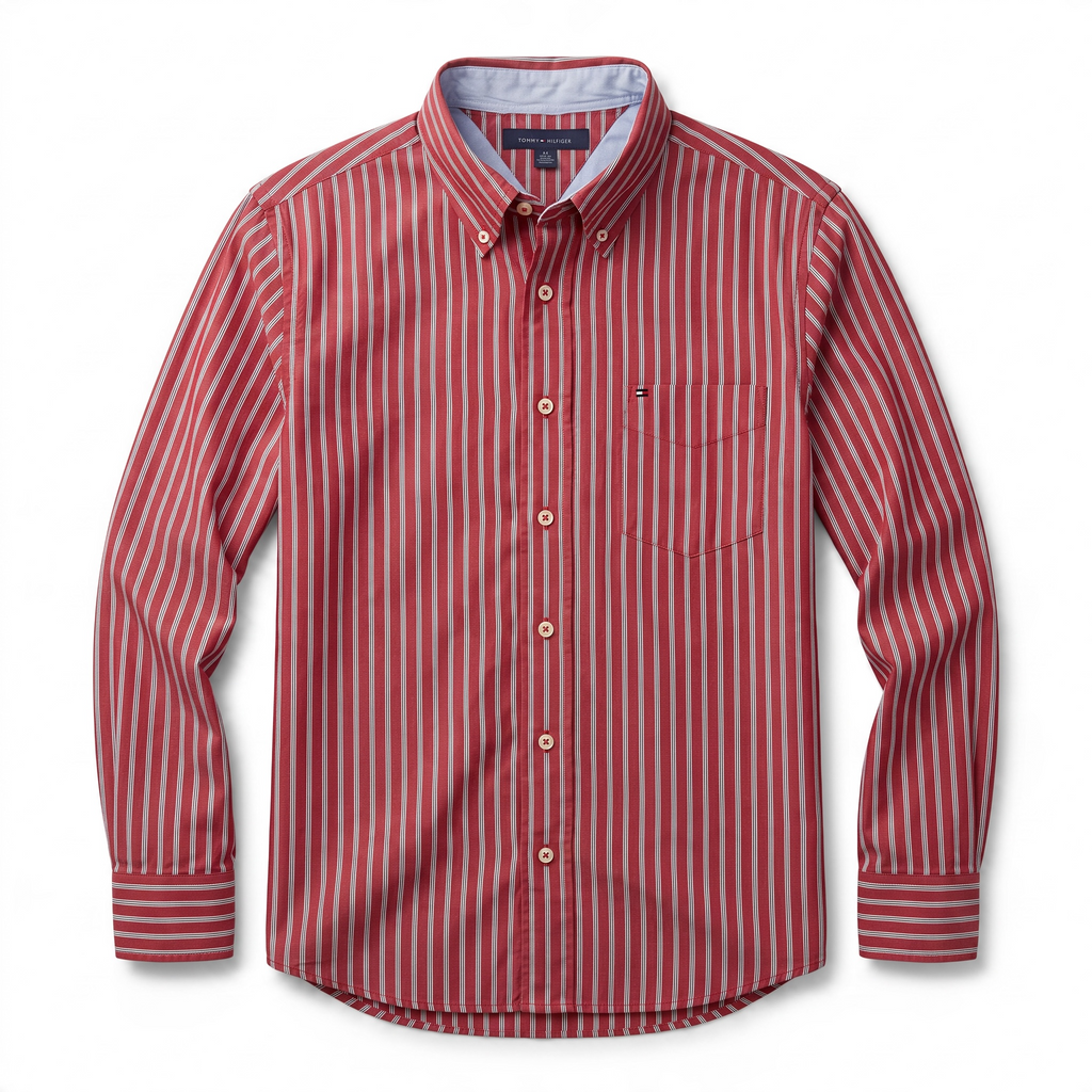 Camisa Tommy Hilfiger Classic Fit manga larga talla M