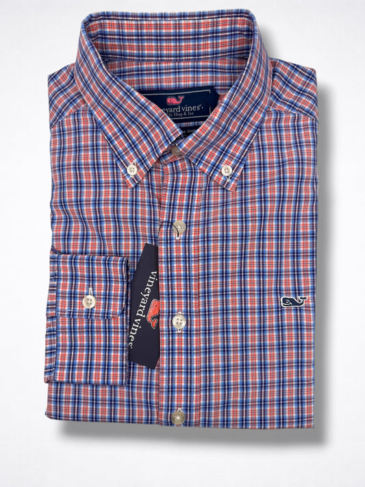 Camisa Vineyard Vines Classic Fit Manga Larga Talla S