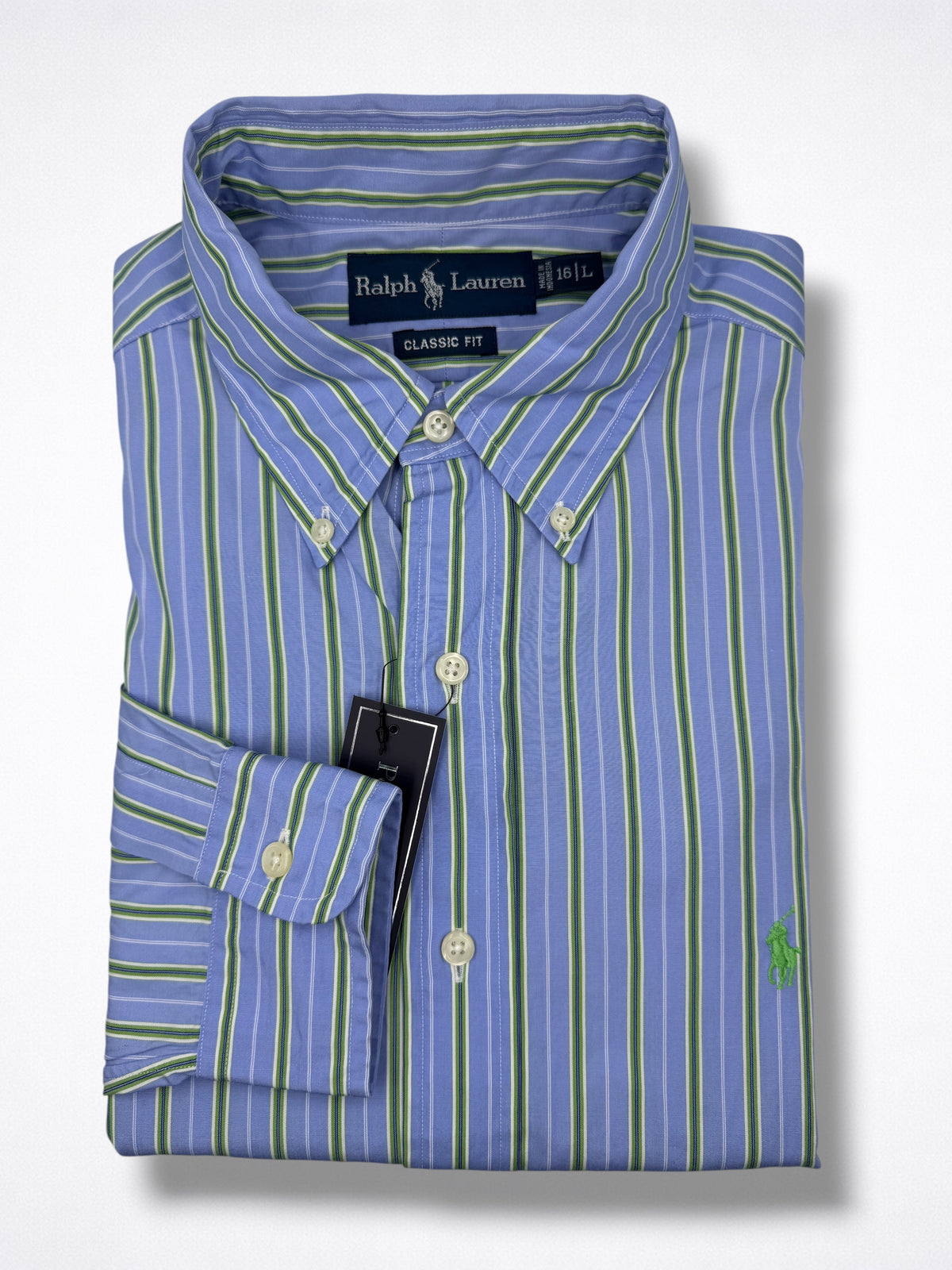 Camisa Polo Ralph Lauren Classic Fit manga larga talla L