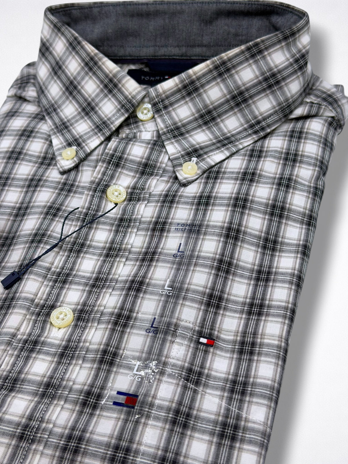 Camisa Tommy Hilfiger Classic Fit Manga Larga Talla L