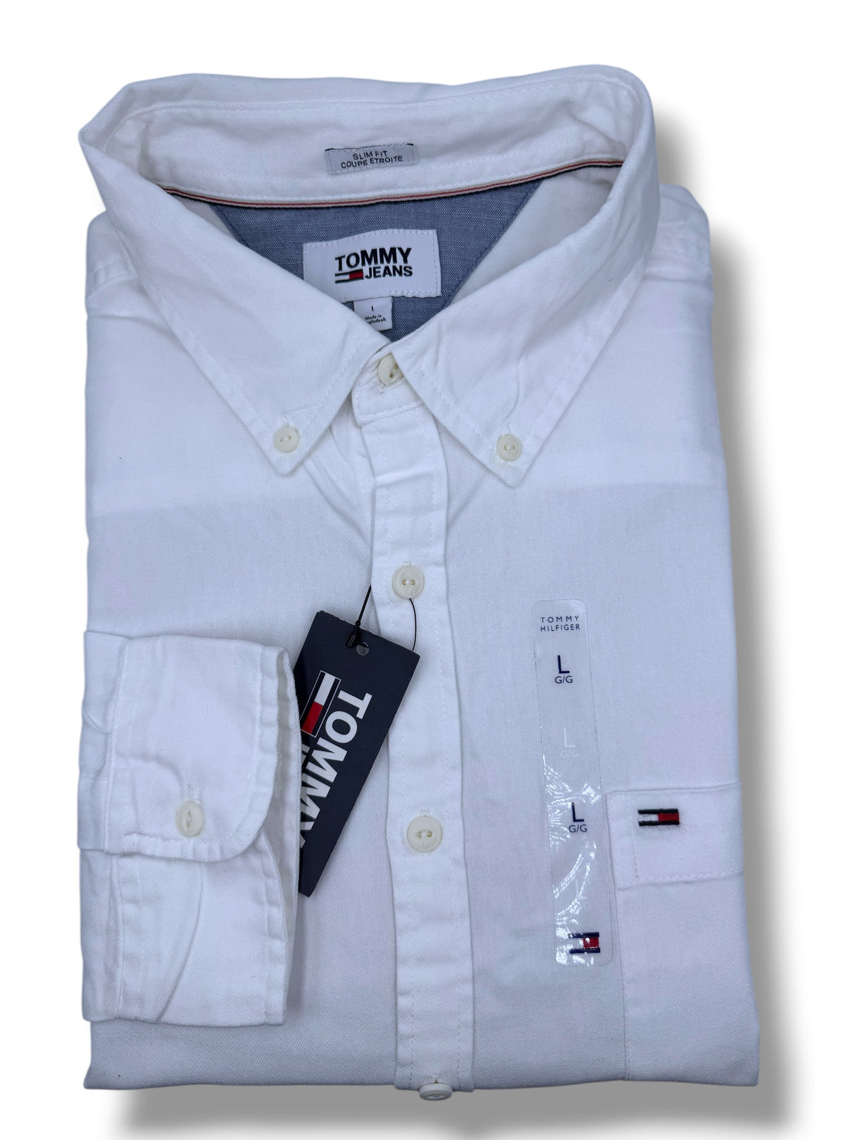 Camisa Tommy Hilfiger Classic Fit Manga Larga Talla L