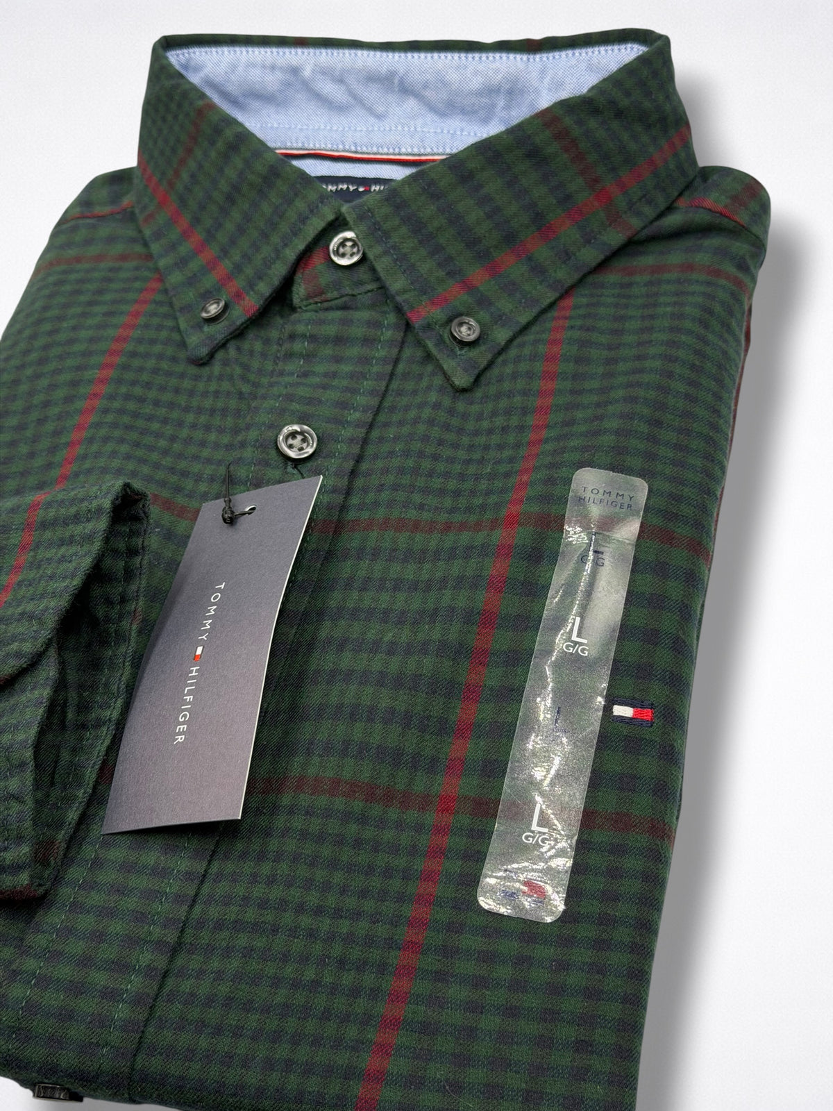Camisa Tommy Hilfiger Classic Fit Manga Larga Talla L