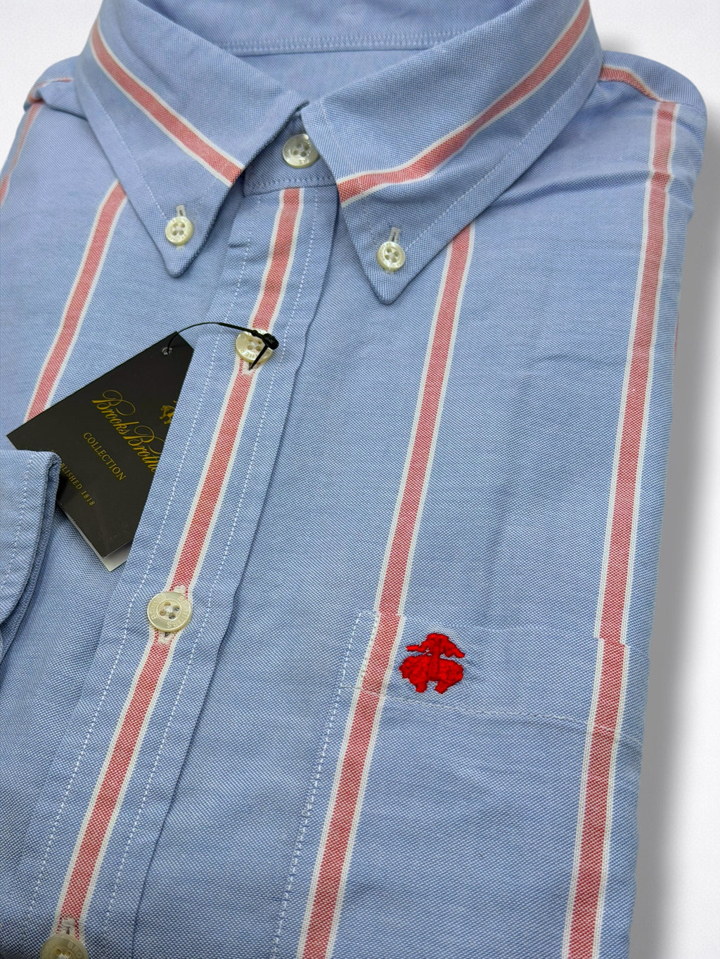 Camisa Brooks Brothers Classic Fit Manga Larga Talla M