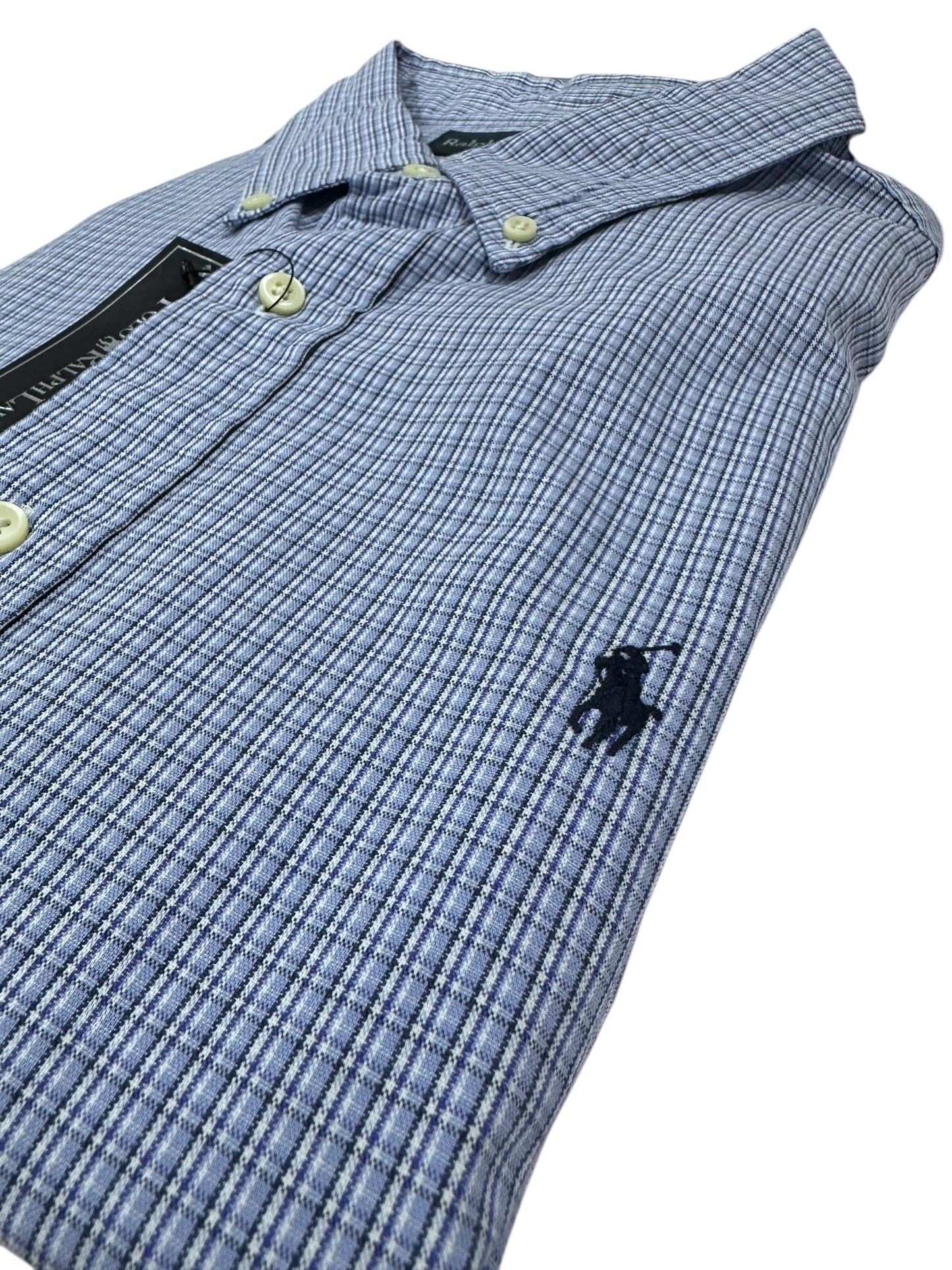 Camisa Polo Ralph Lauren Custom Fit Manga Larga Talla XL