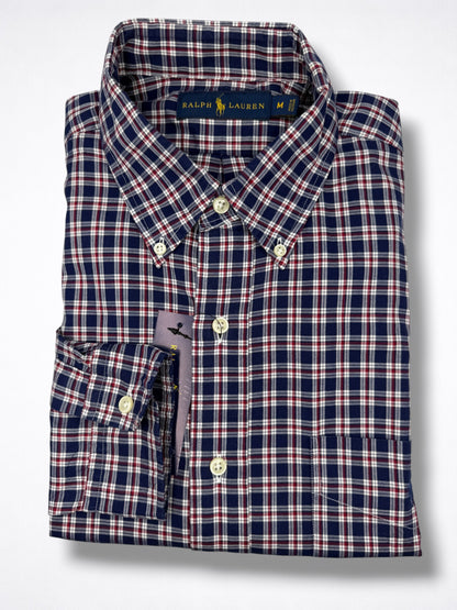 Camisa Polo Ralph Lauren Classic Fit Manga larga Talla M, modelo amplio Sirve para Talla L