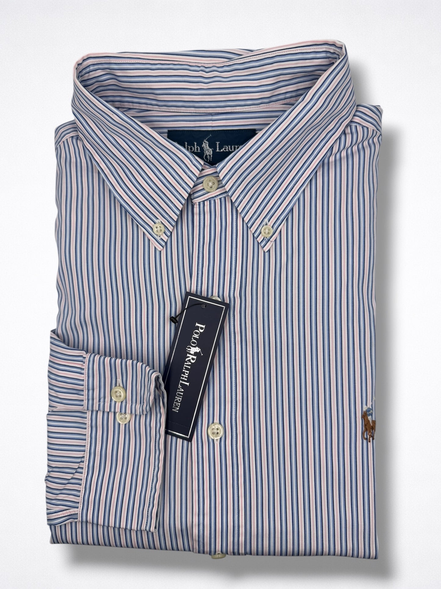 Camisa Polo Ralph Lauren Classic Fit Manga Larga 32/33 Talla L
