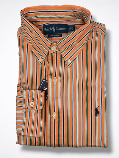 Camisa Polo Ralph Lauren Custom Fit Manga Larga Talla L