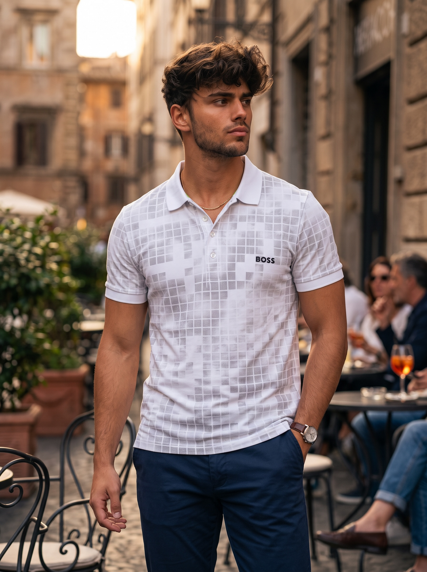 Playera Boss Classic Fit Tipo Polo Talla L