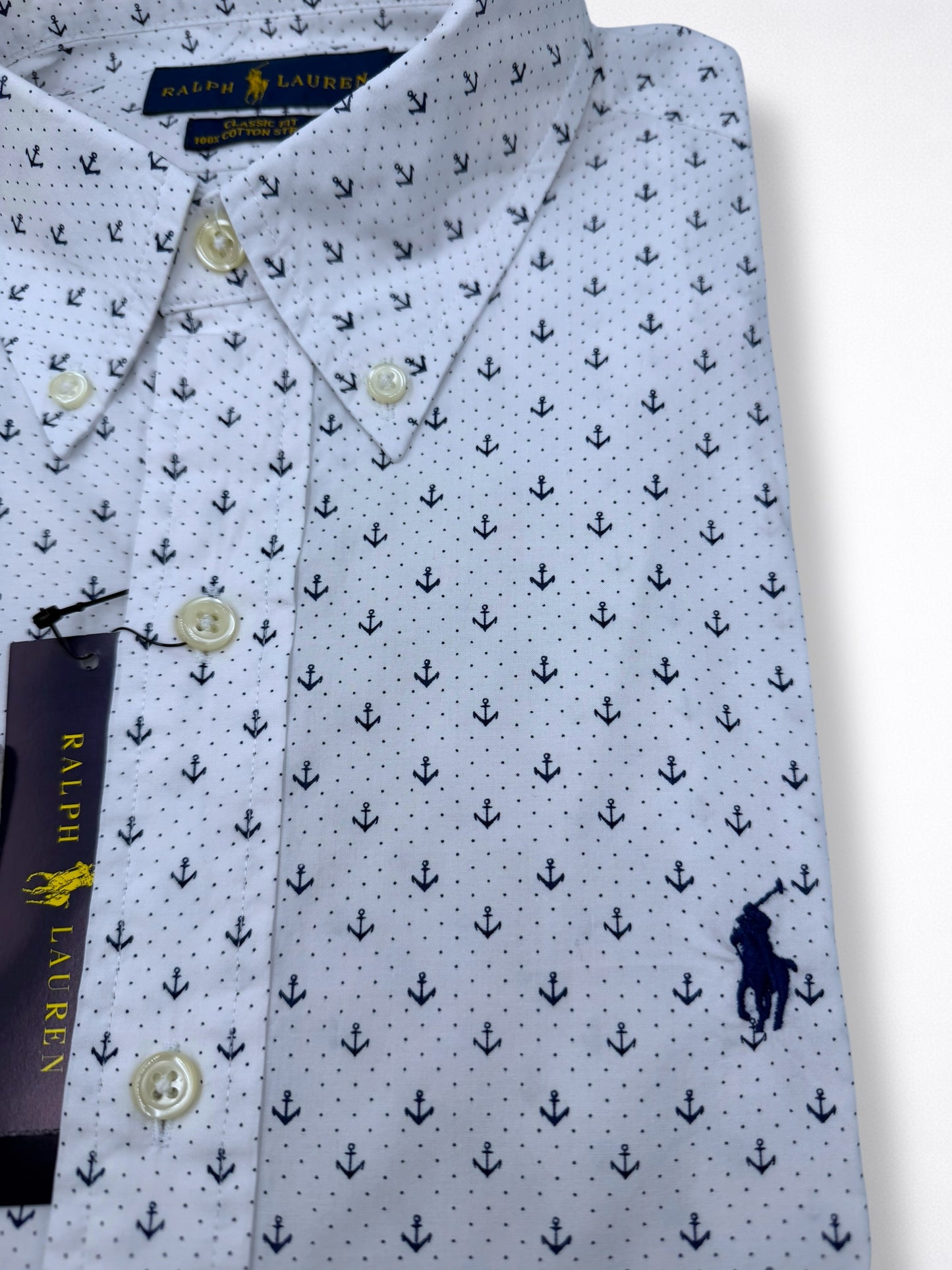 Camisa Polo Ralph Lauren Classic Fit Manga Larga Talla S