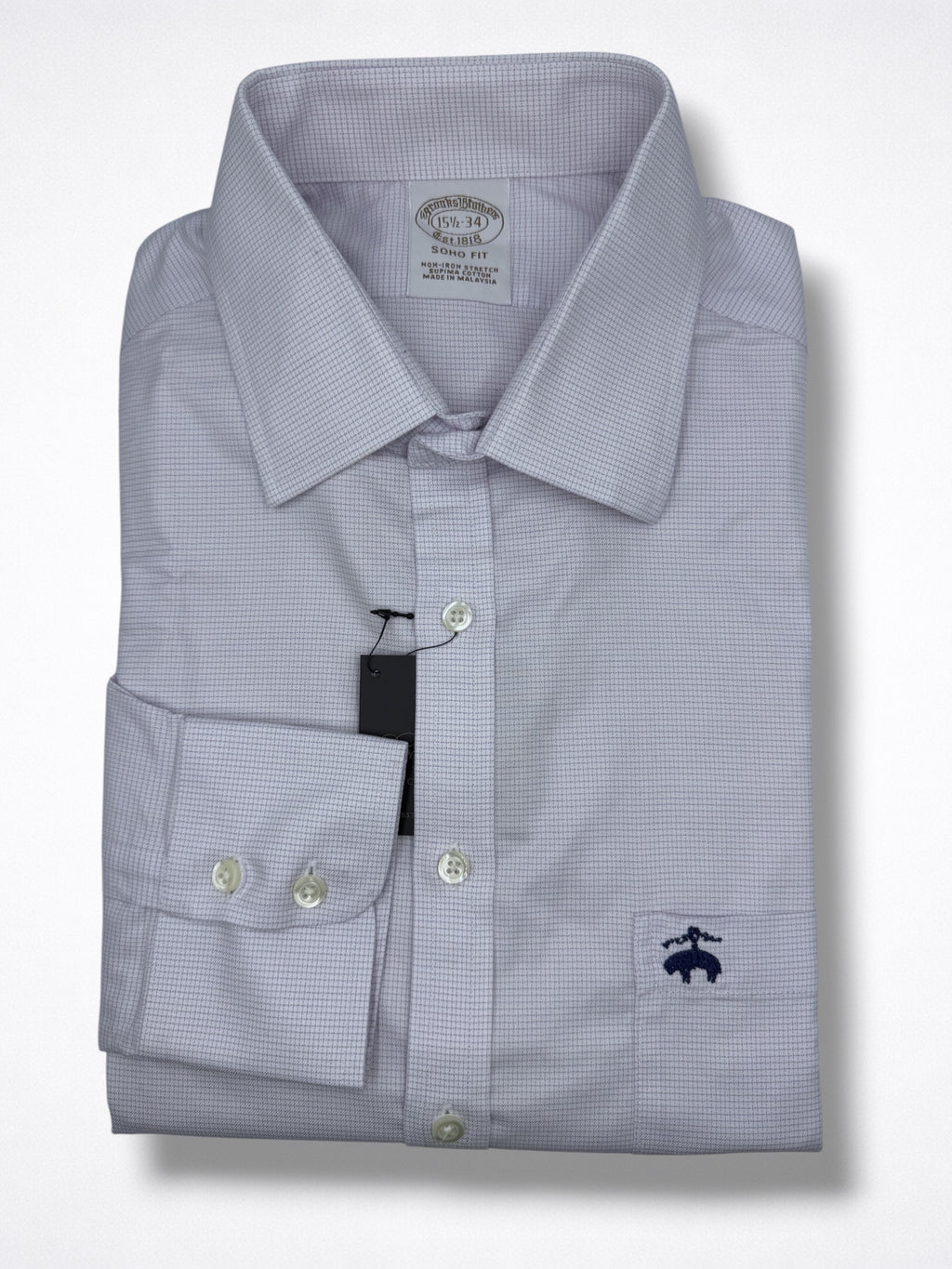 Camisa Brooks Brothers Classic Fit manga larga talla M