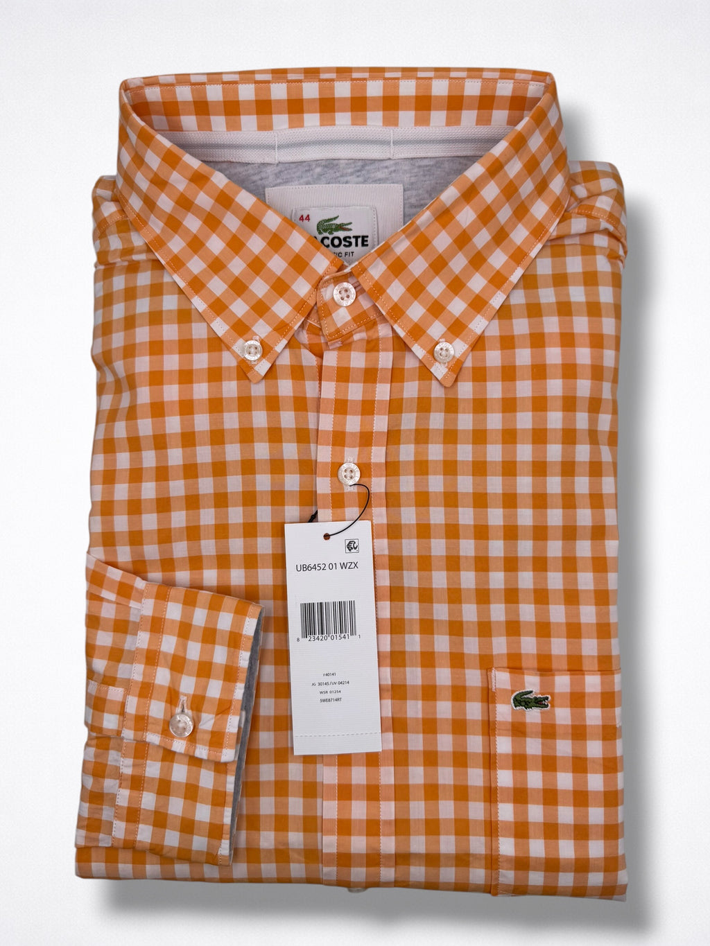 Camisa Lacoste Classic Fit Manga Larga Talla XL