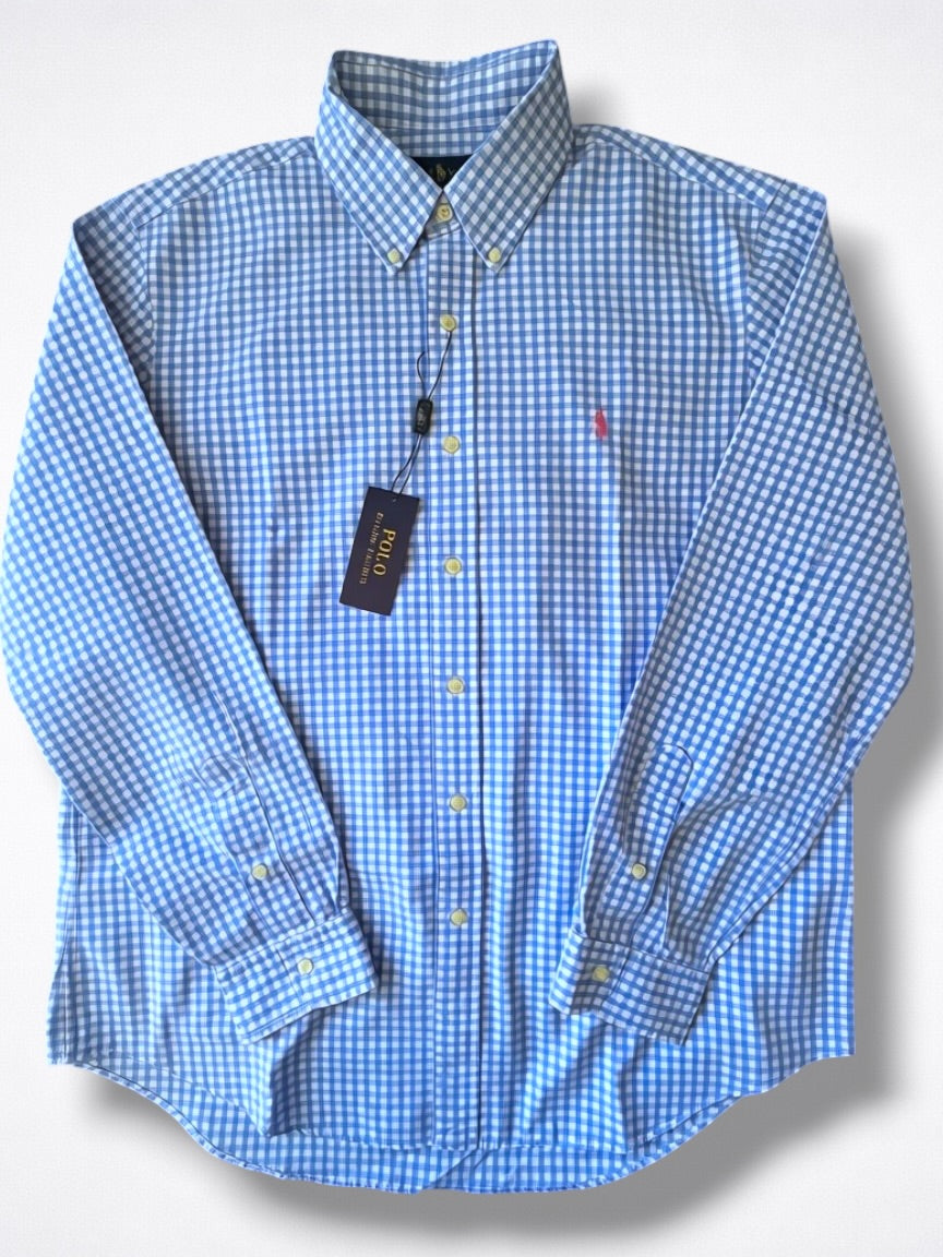 Camisa Polo Ralph Lauren Classic Fit Manga Larga Talla L