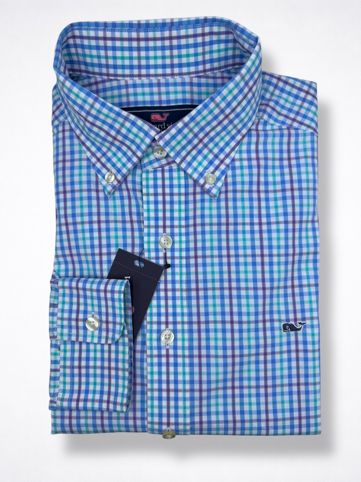 Camisa Vineyard Vines Classic Fit Manga Larga Talla L