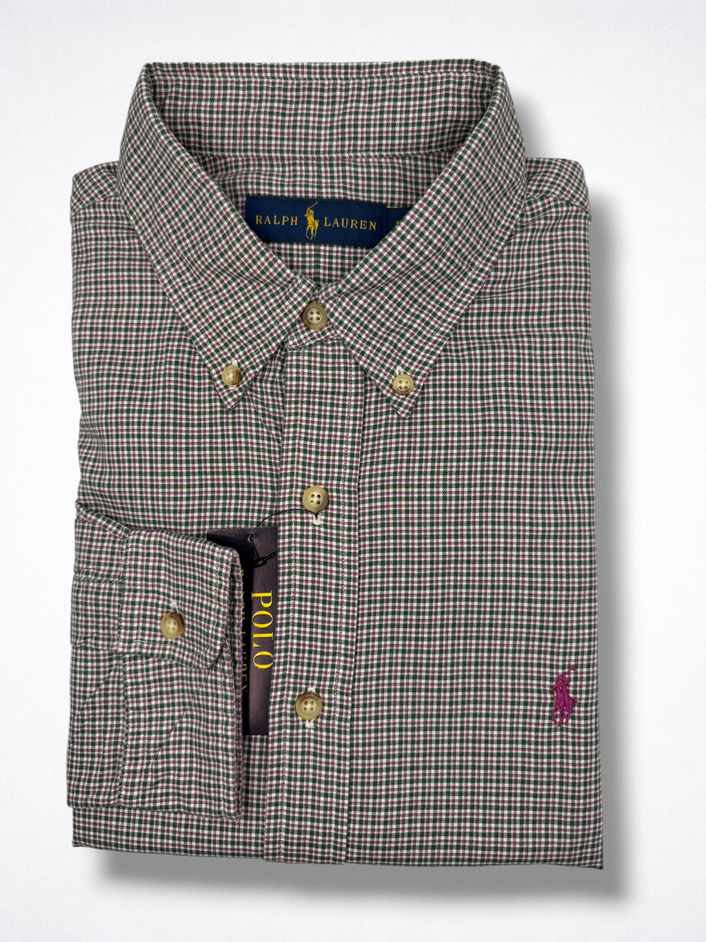 Camisa Polo Ralph Lauren Classic Fit Manga Larga Talla L