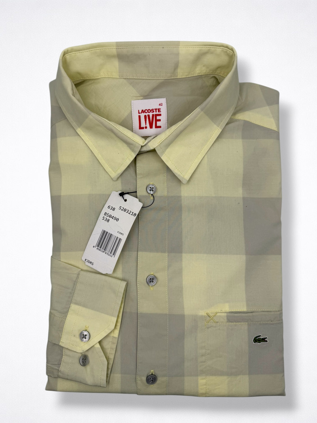 Camisa Lacoste Classic Fit Manga Larga Talla M
