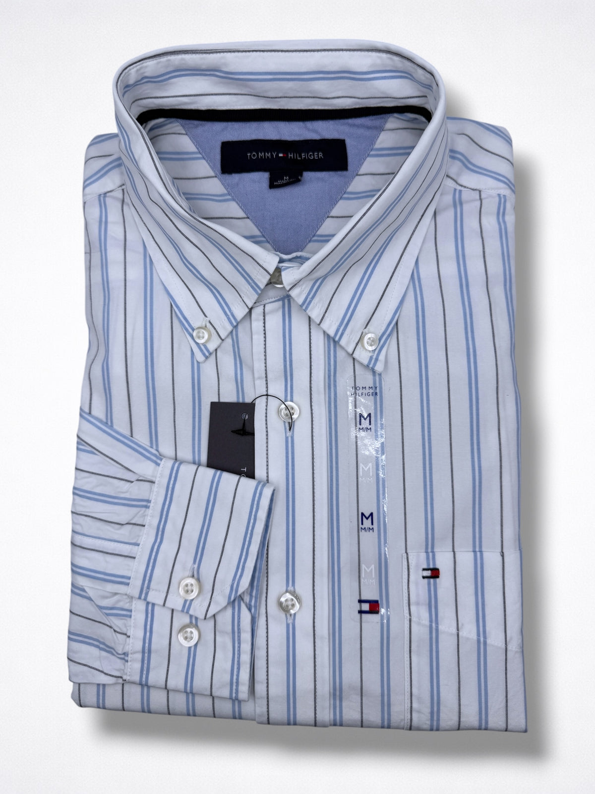 Camisa Tommy Hilfiger Classic Fit manga larga talla M