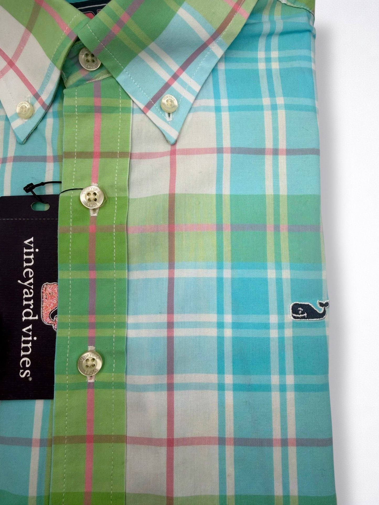 Camisa Vineyard Vines Slim Fit Manga Larga Talla M