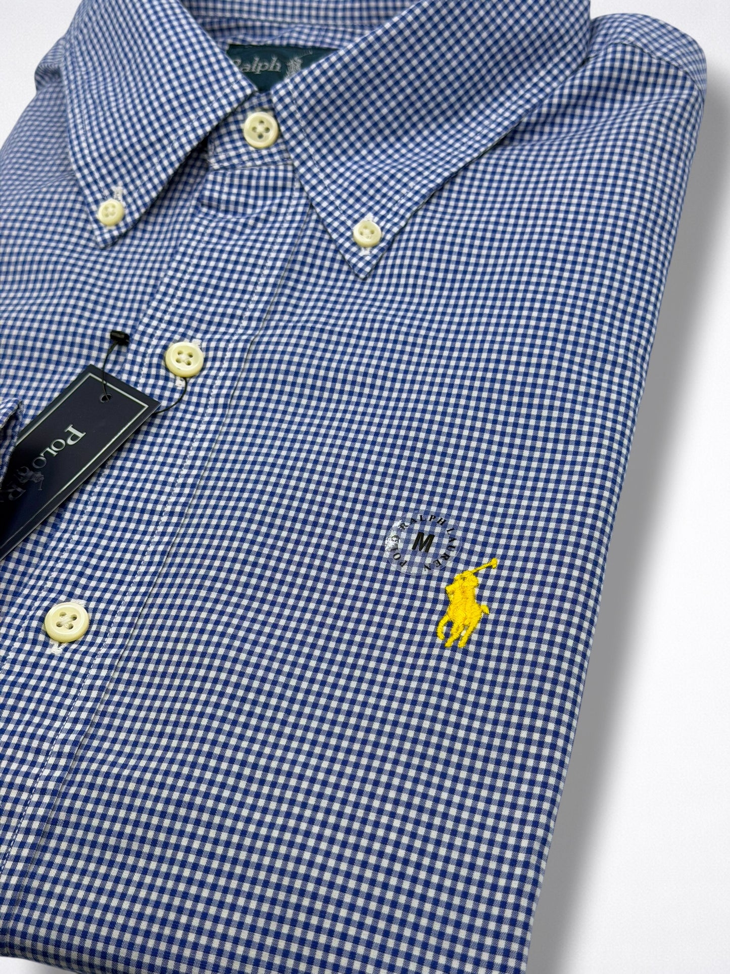 Camisa Polo Ralph Lauren Custom Fit Manga Larga Talla M