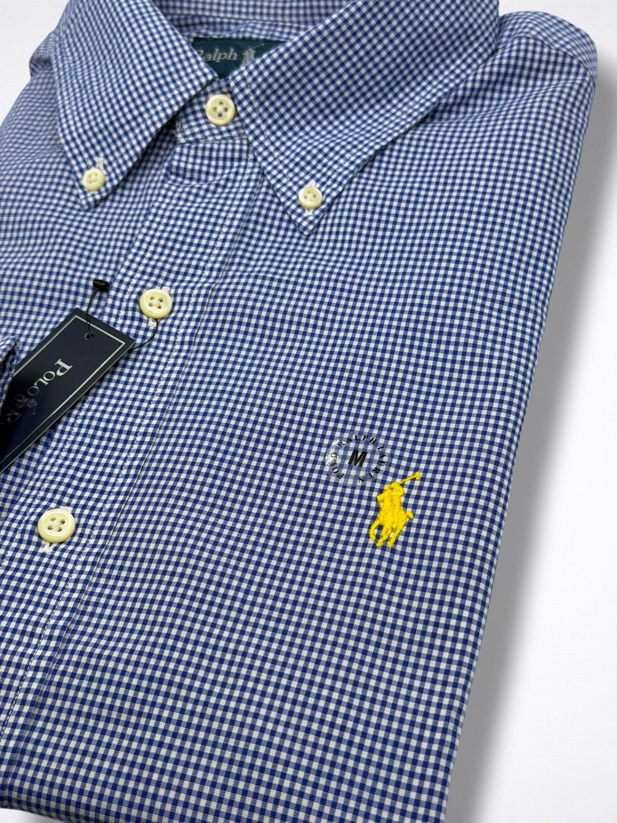 Camisa Polo Ralph Lauren Custom Fit Manga Larga Talla M