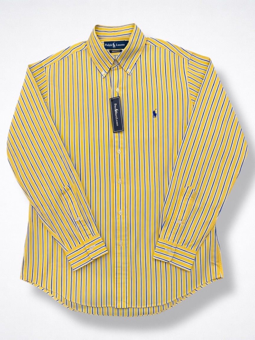 Camisa Polo Ralph Lauren Custom Fit Manga Larga Talla M