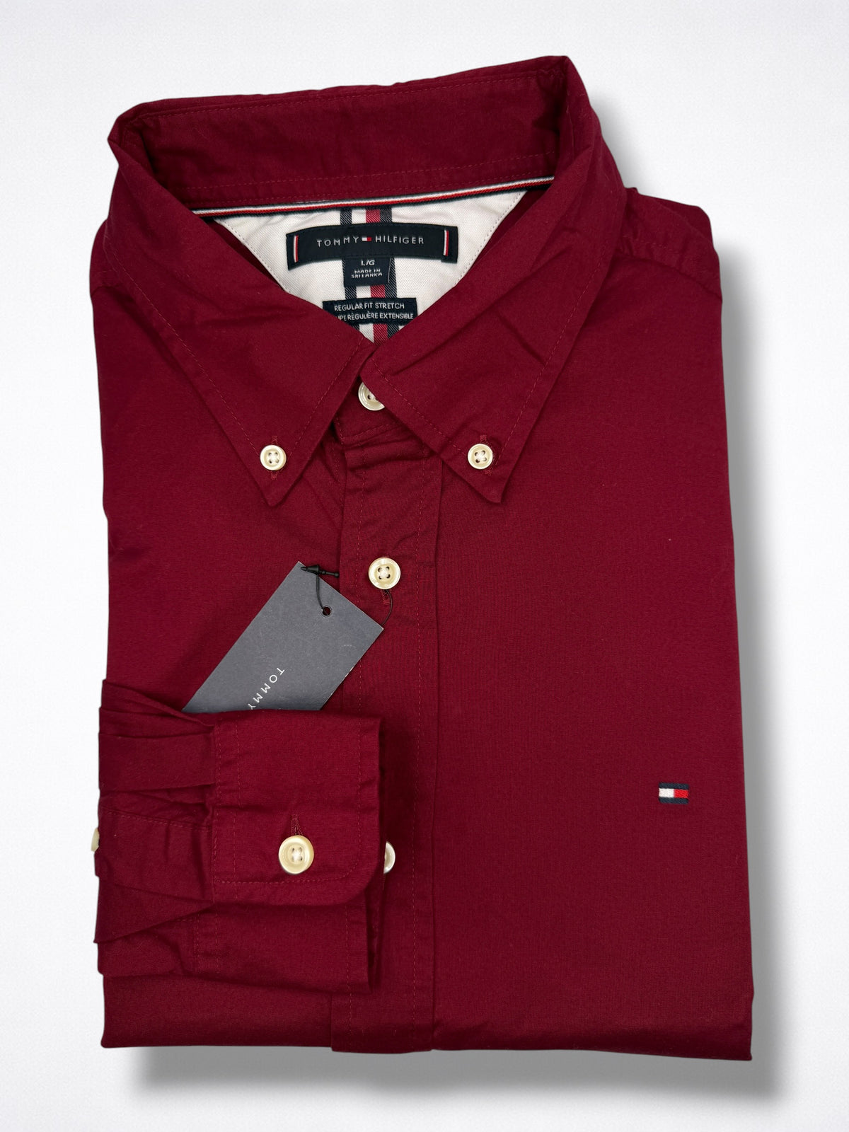 Camisa Tommy Hilfiger Classic Fit Manga Larga Talla L
