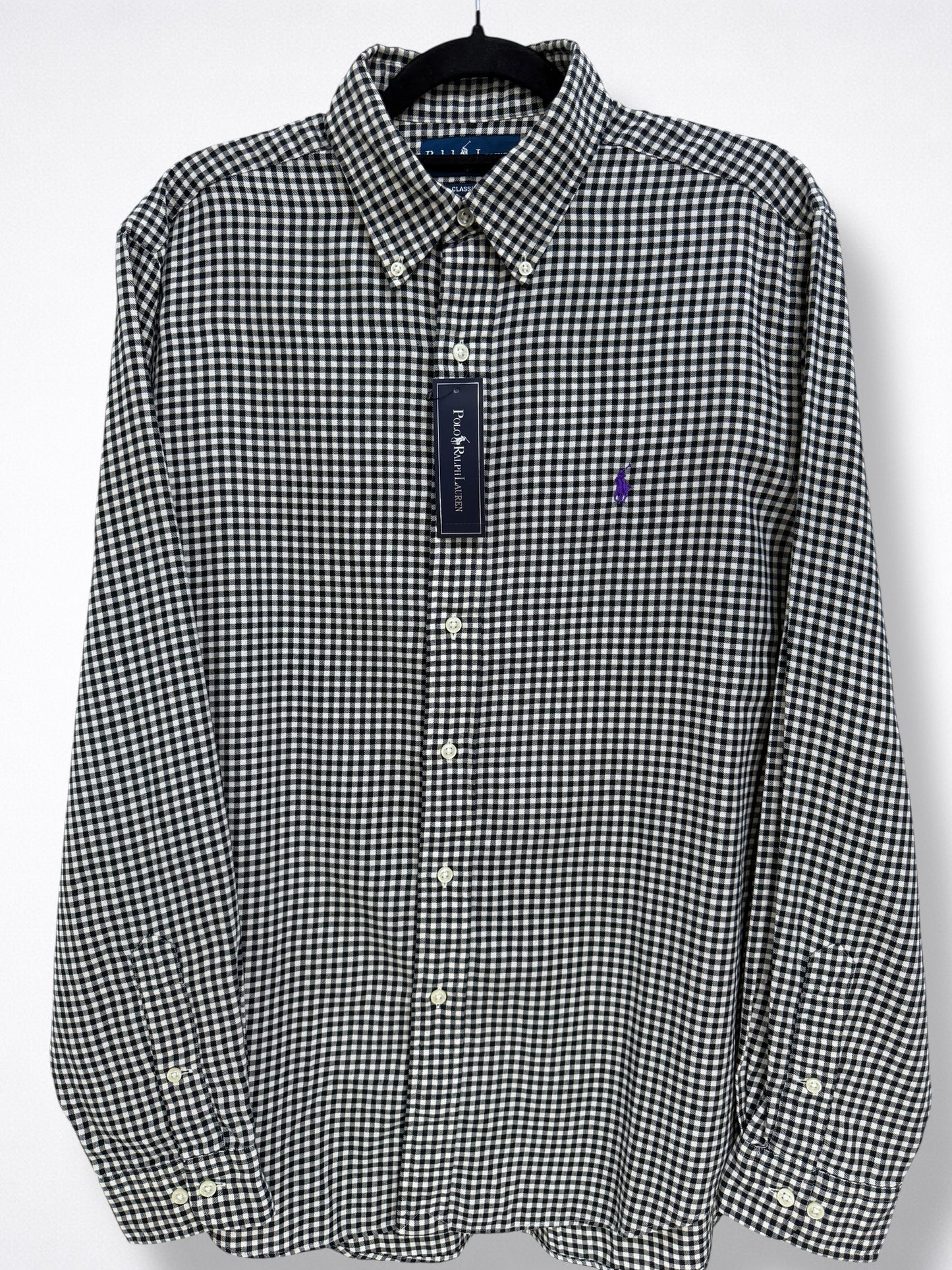 Camisa Polo Ralph Lauren Classic Fit Manga Larga Talla L