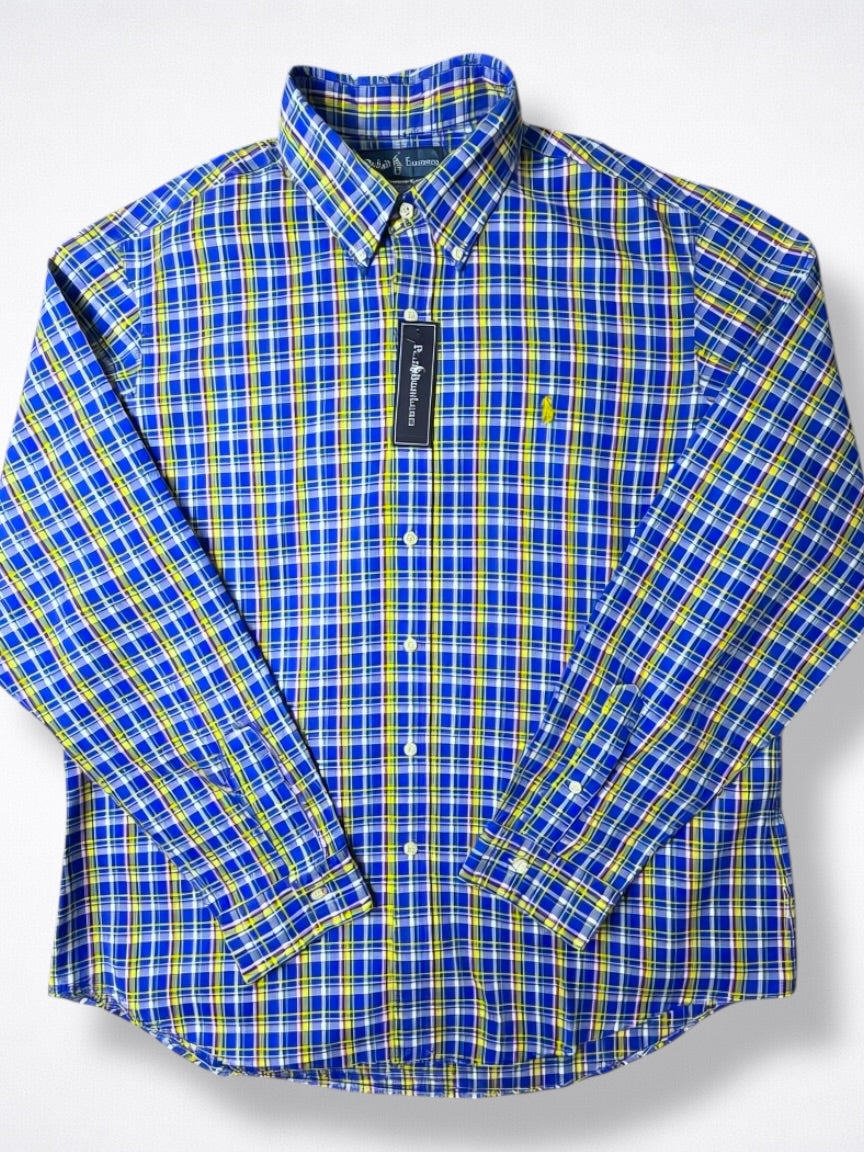 Camisa Polo Ralph Lauren Classic Fit Manga Larga Talla XL