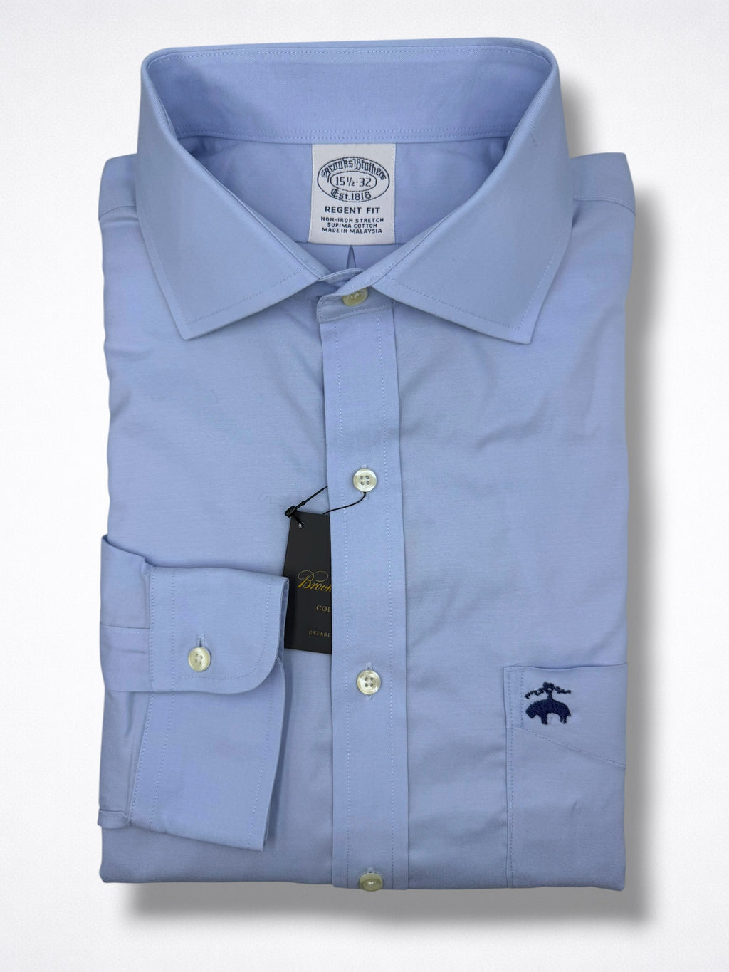 Camisa Brooks Brothers Classic Fit Manga Larga Talla M
