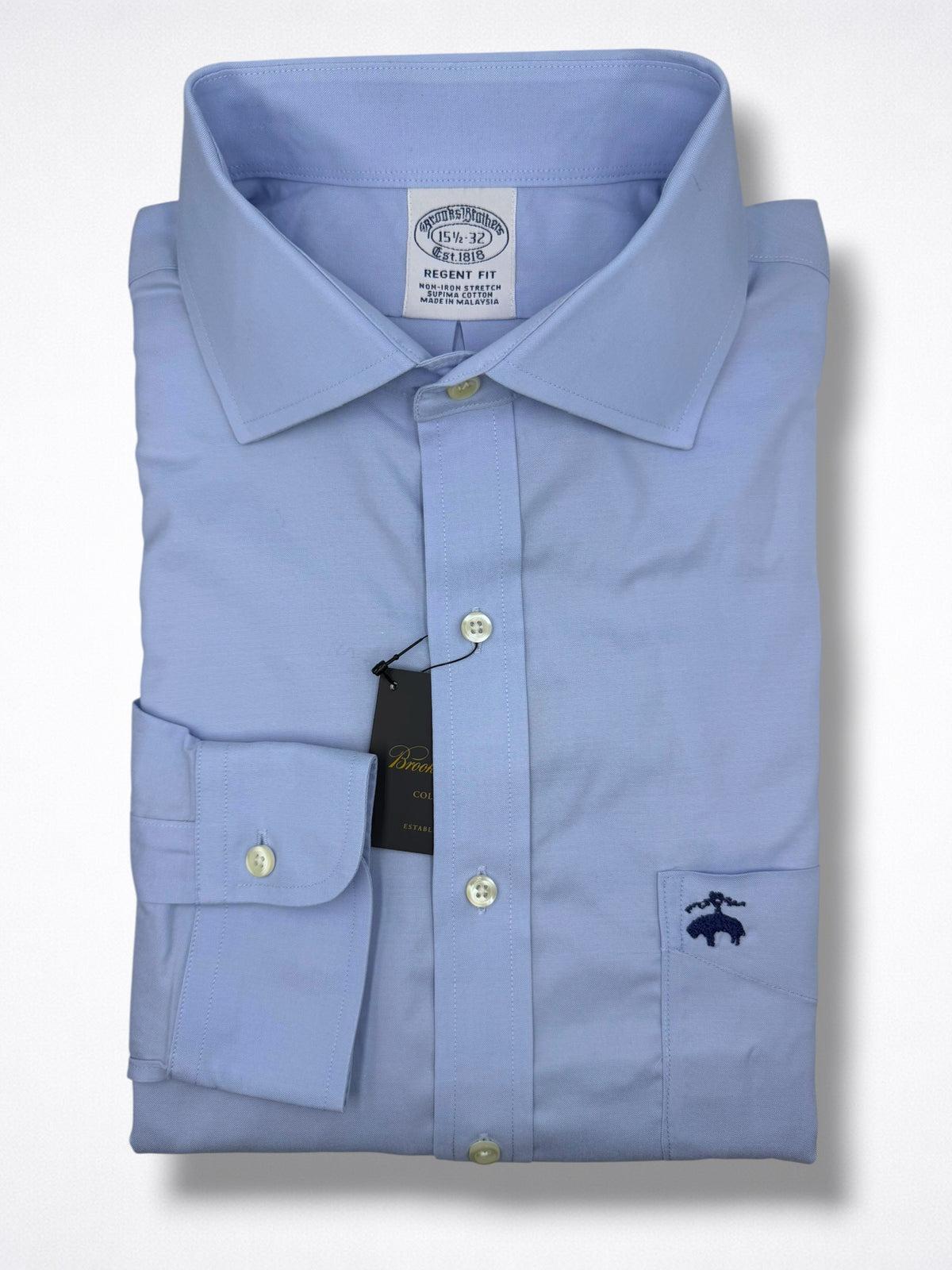 Camisa Brooks Brothers Classic Fit Manga Larga Talla M