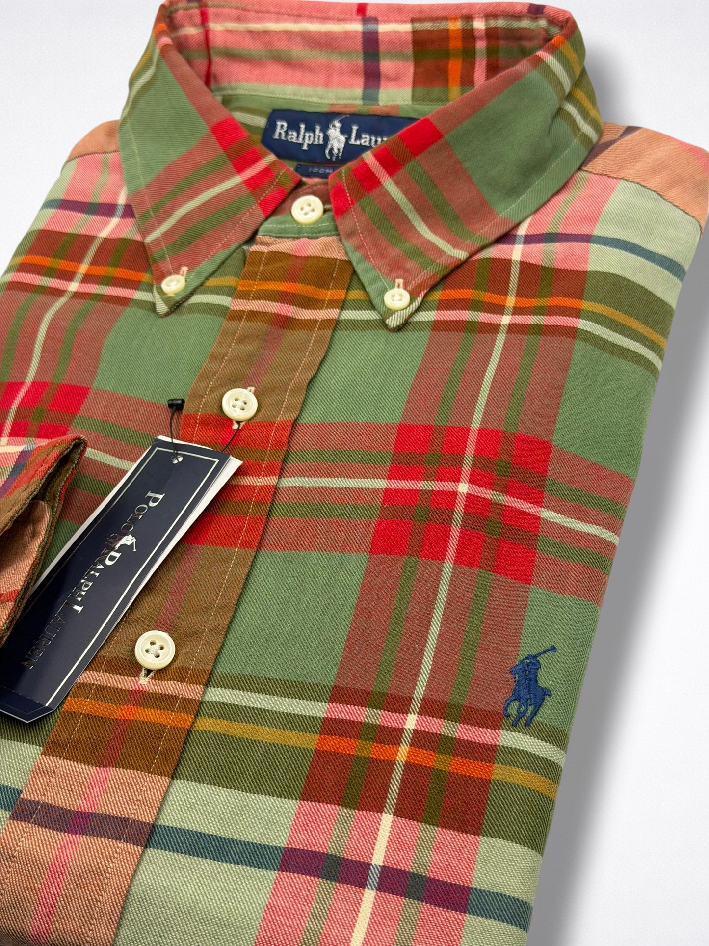 Camisa Polo Ralph Lauren Classic Fit Manga Larga Talla L