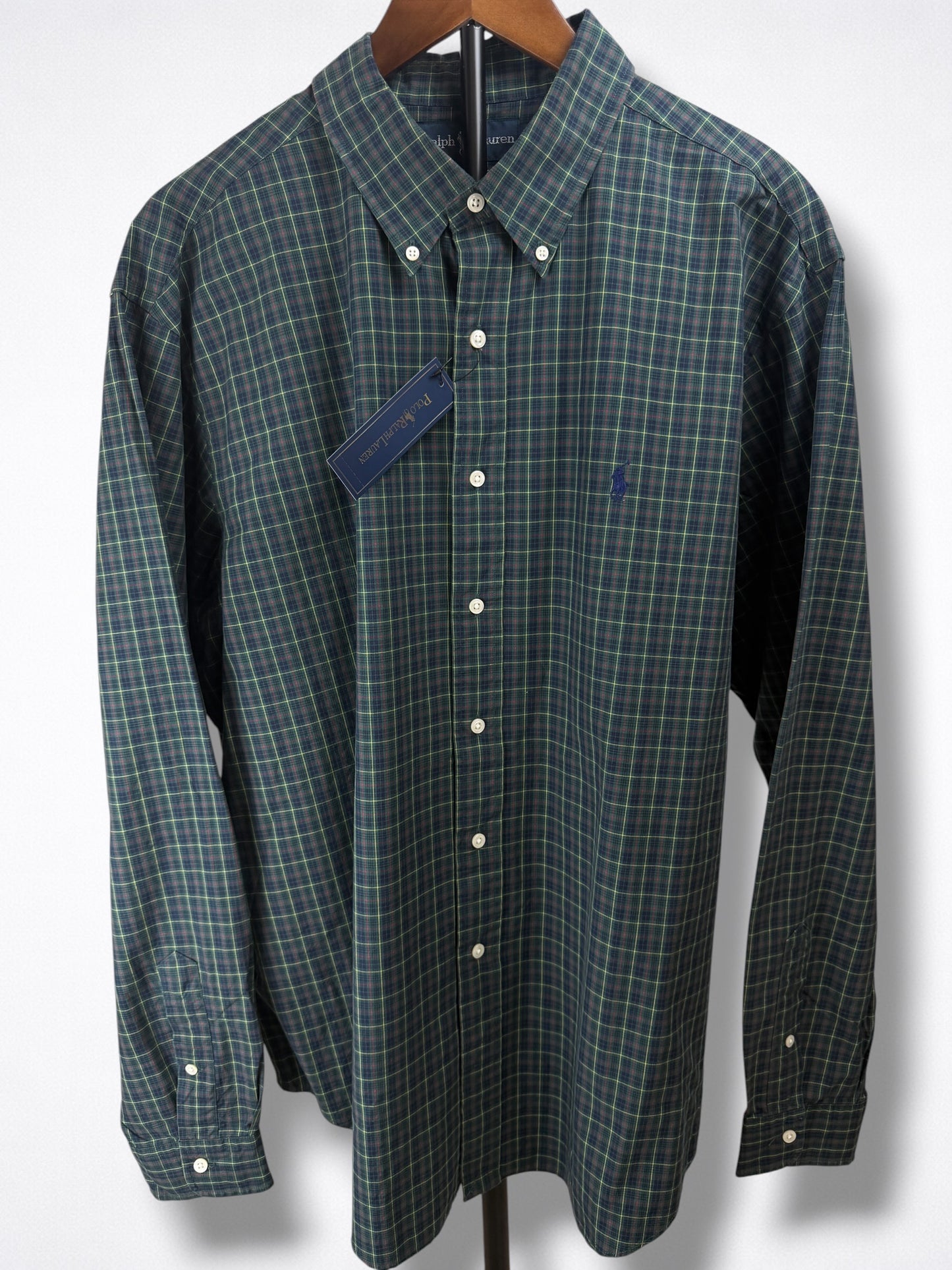 Camisa Polo Ralph Lauren Classic Fit Manga Larga Talla XL