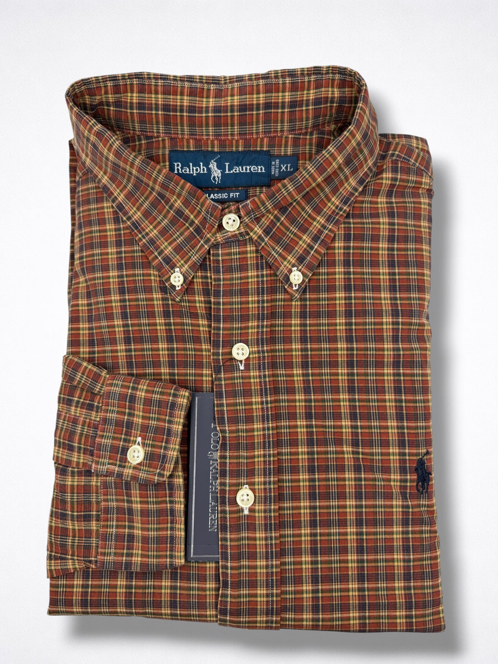 Camisa Polo Ralph Lauren Classic Fit manga larga talla XL