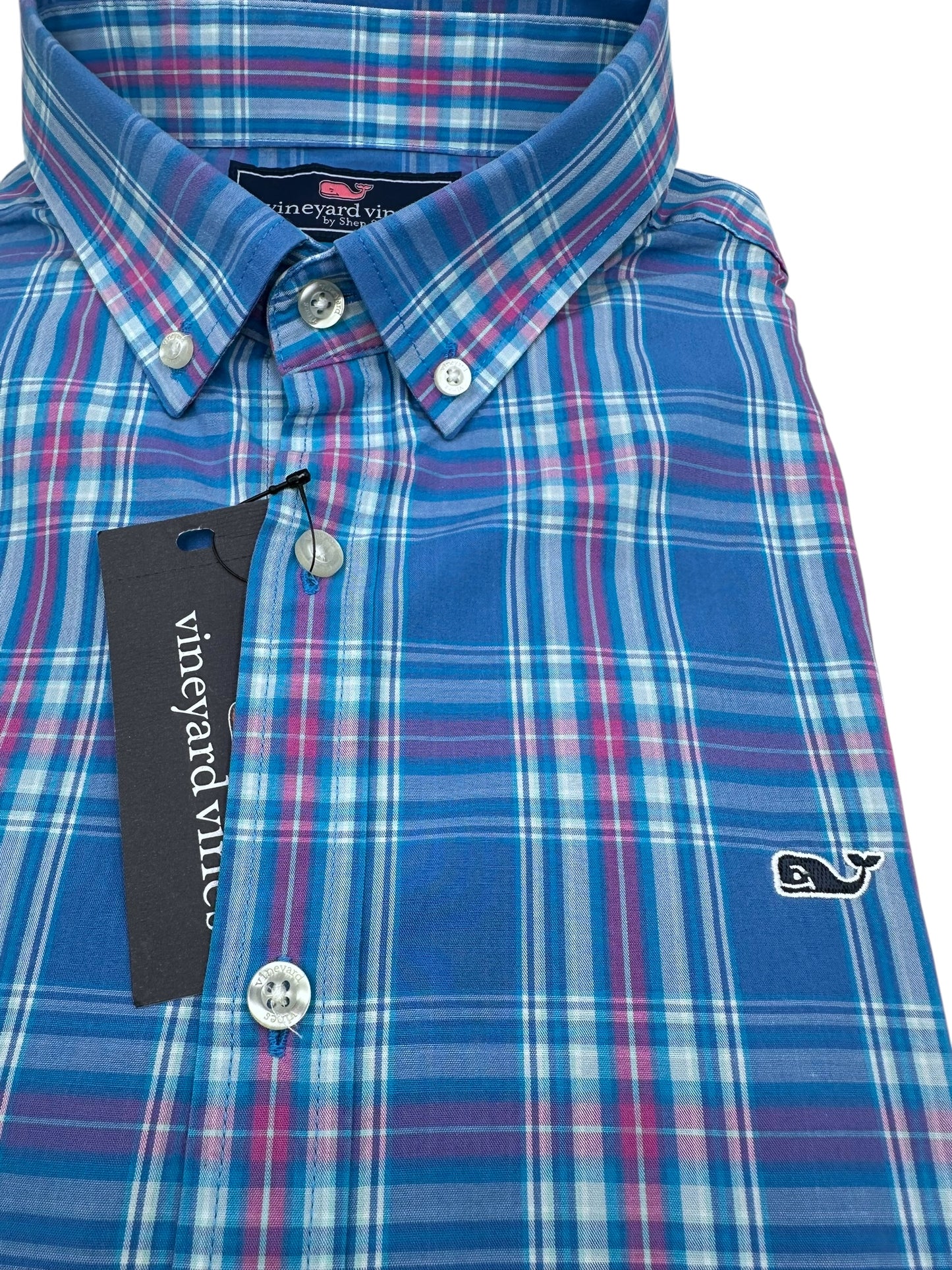 Camisa Vineyard Vines Slim Fit Manga Larga Talla M
