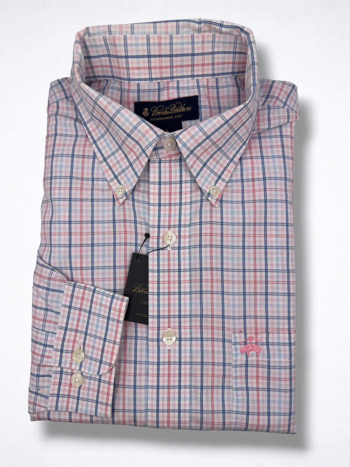 Camisa Brooks Brothers Classic Fit Manga Larga Talla Xl