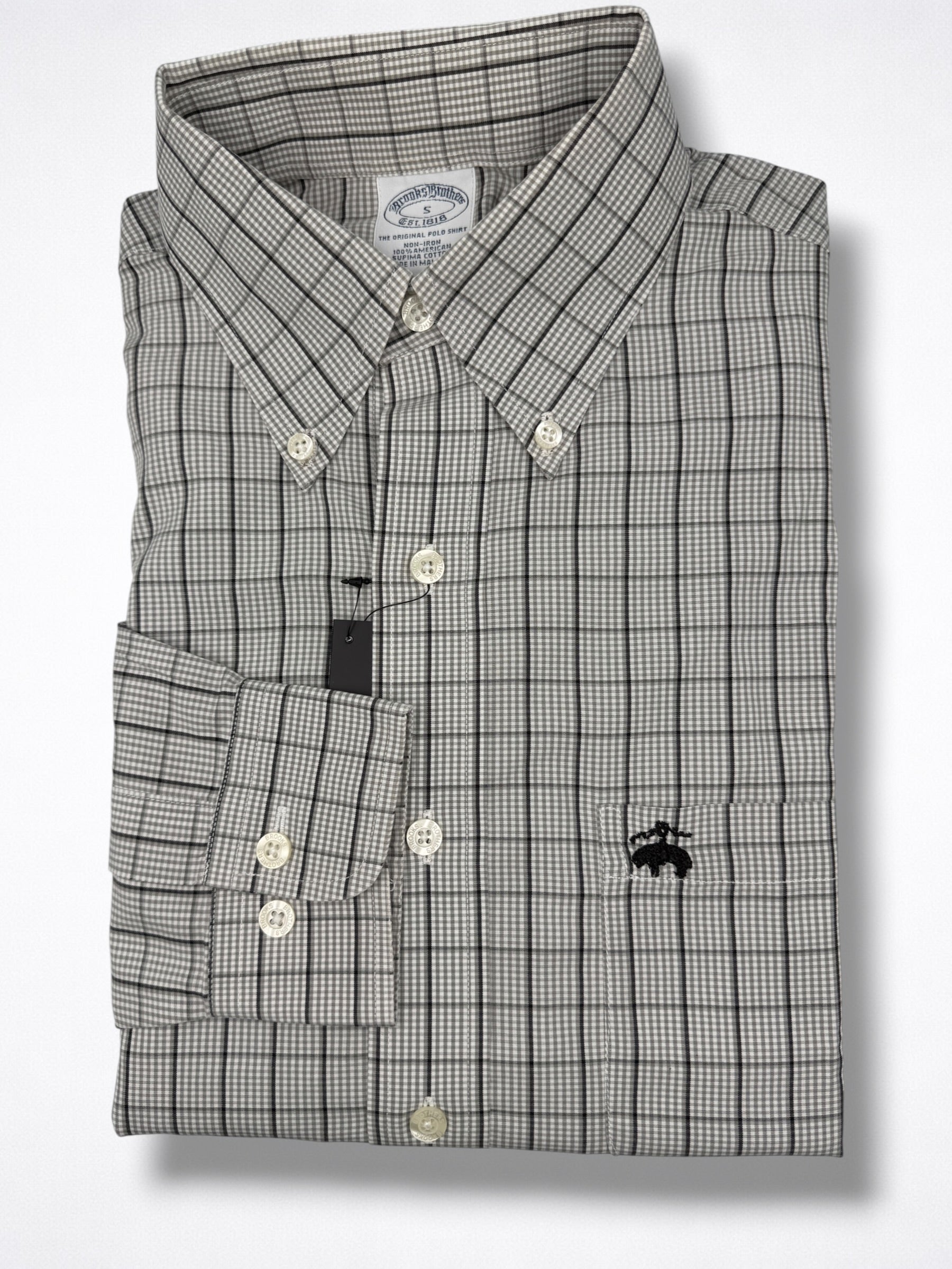 Camisa Brooks Brothers Classic Fit Manga Larga Talla S