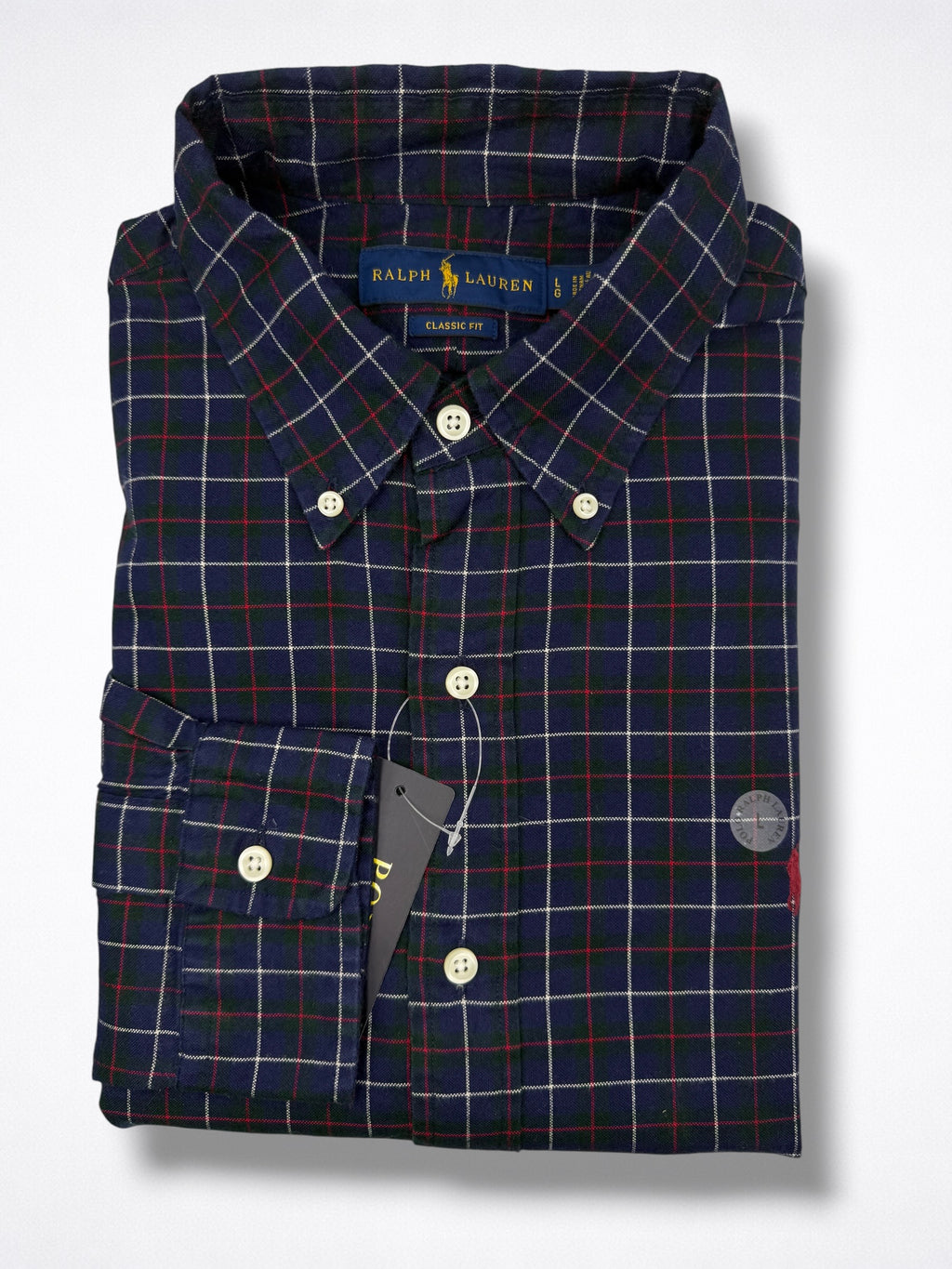 Camisa Polo Ralph Lauren Classic Fit manga larga talla L