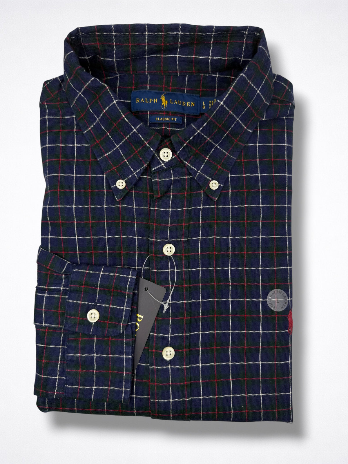 Camisa Polo Ralph Lauren Classic Fit manga larga talla L