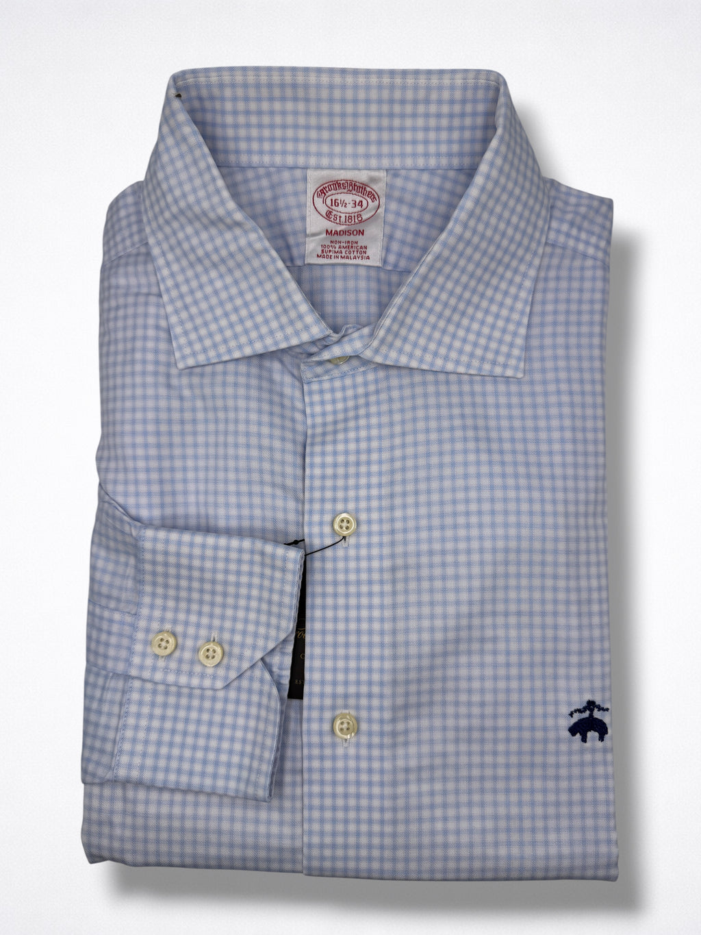 Camisa Brooks Brothers Classic Fit manga larga talla L