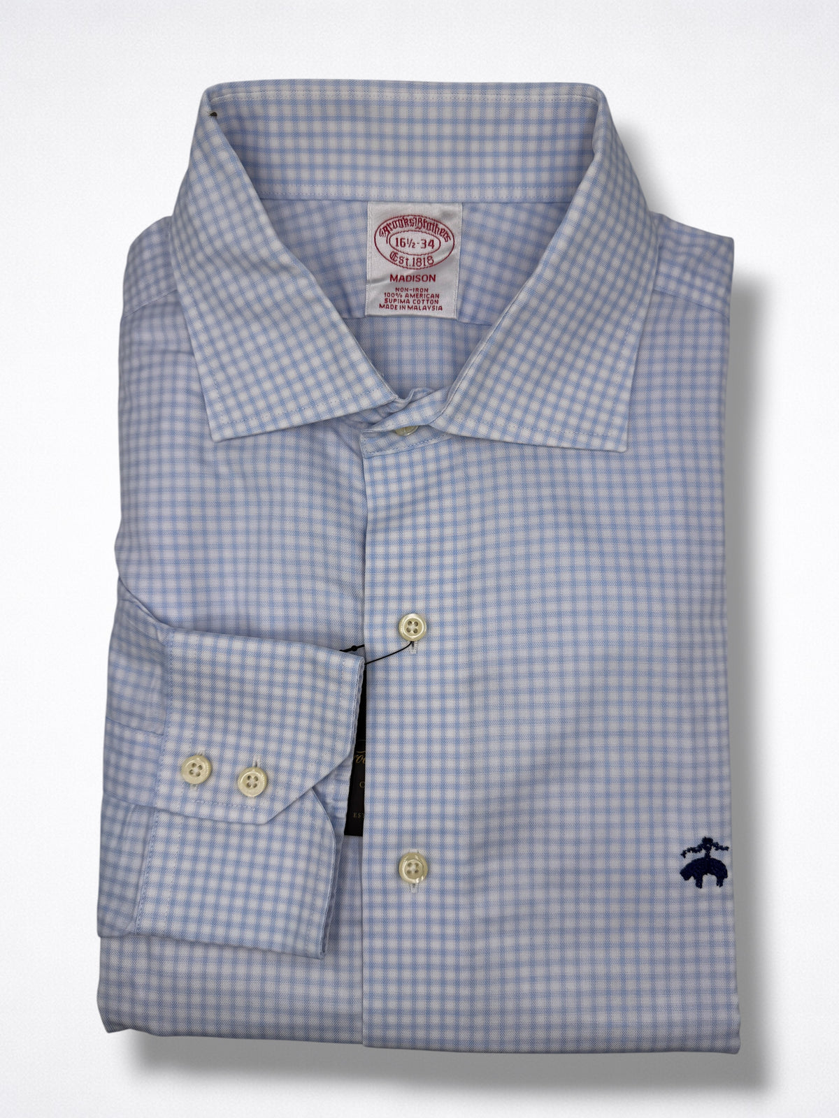Camisa Brooks Brothers Classic Fit manga larga talla L