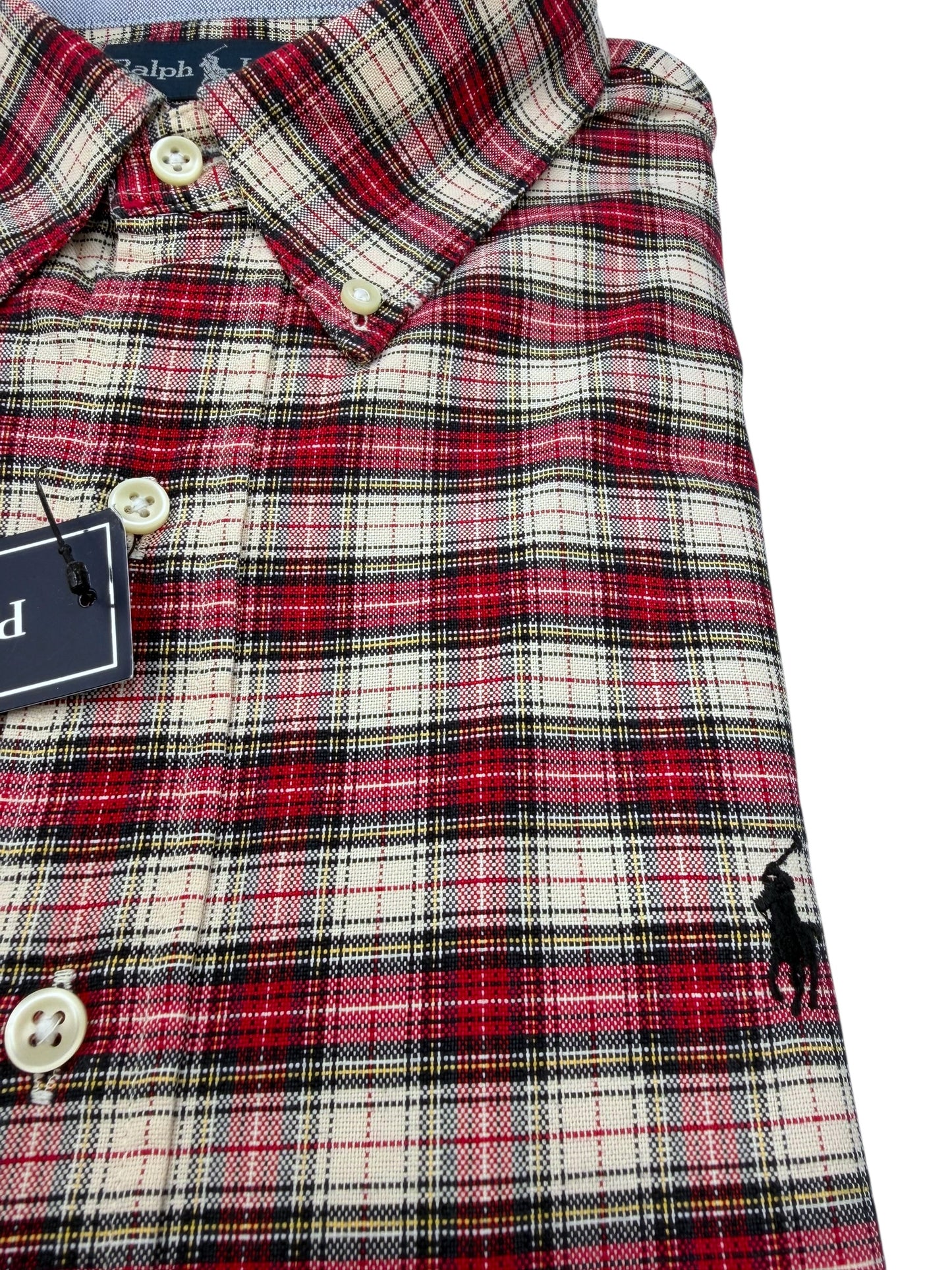 Camisa Polo Ralph Lauren Custom Fit Manga Larga Talla XL