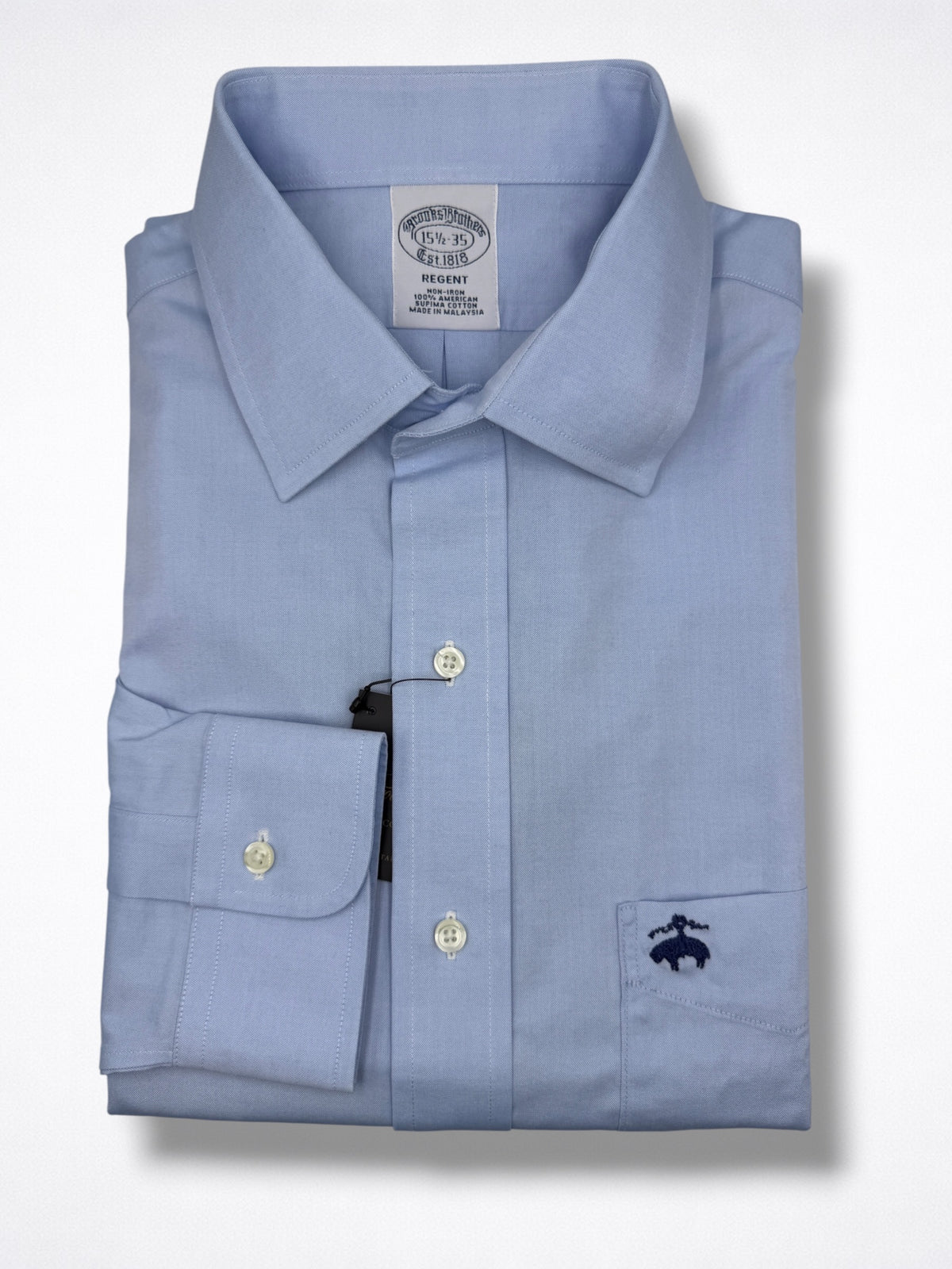 Camisa Brooks Brothers Classic Fit Manga Larga Talla M