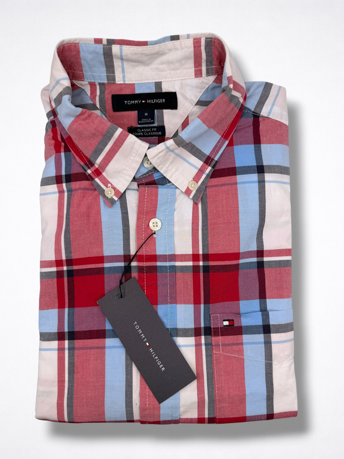 Camisa Tommy Hilfiger Classic Fit manga corta talla M