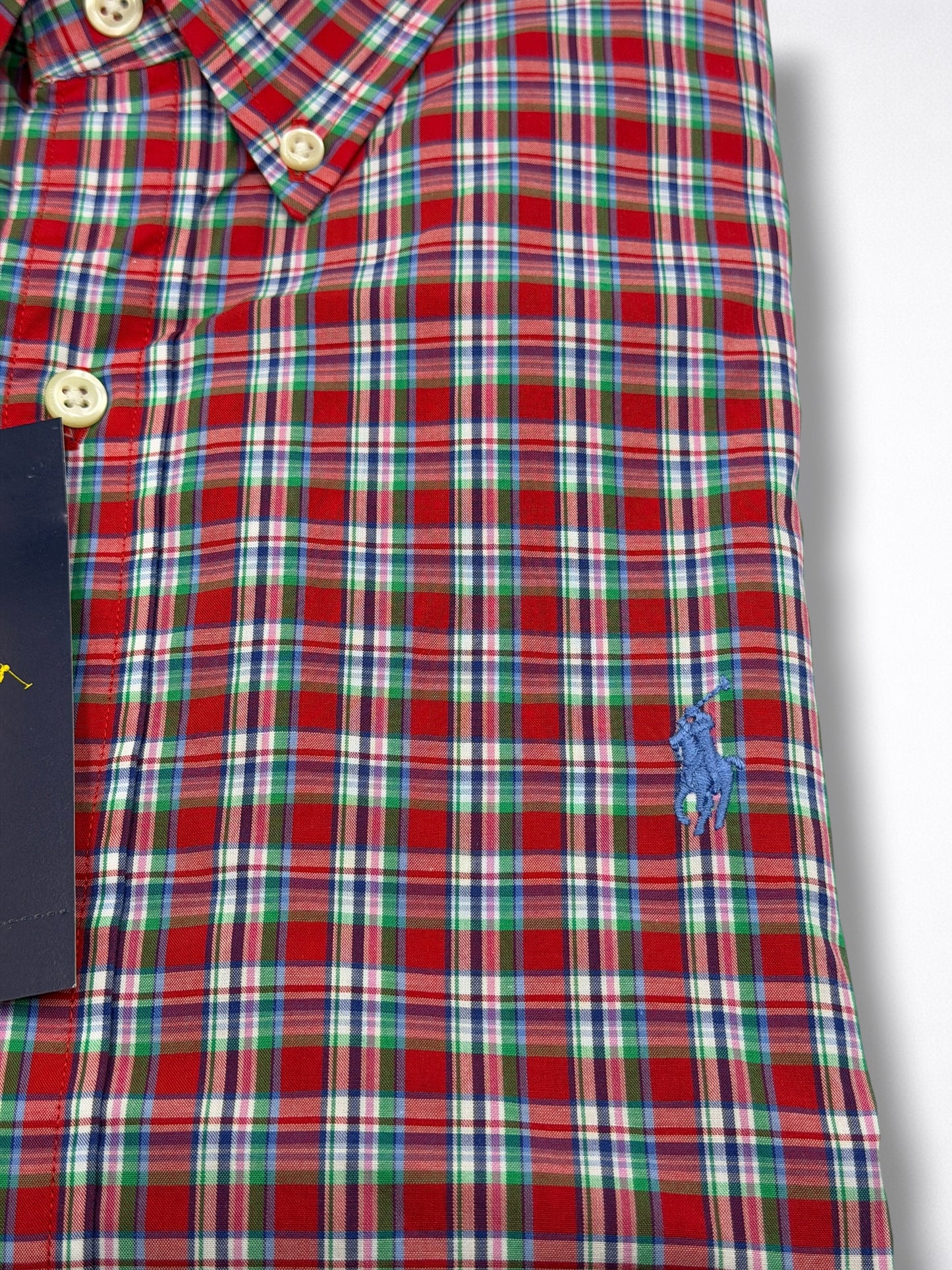 Camisa Polo Ralph Lauren Slim Fit Manga Larga Talla M