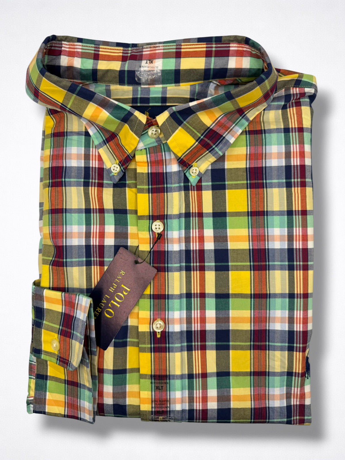 Camisa Polo Ralph Lauren Classic Fit Manga Larga Talla XXL