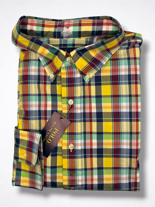 Camisa Polo Ralph Lauren Classic Fit Manga Larga Talla XXL