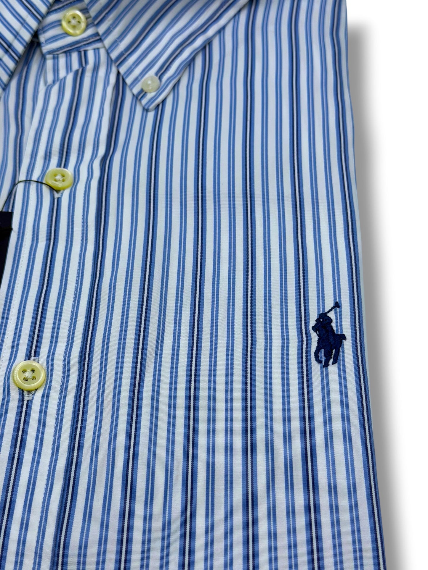 Camisa Polo Ralph Lauren Slim Fit Manga Larga Talla L